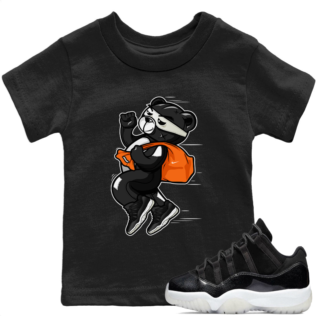 Jordan 11 72-10 Sneaker Matching T-Shirt Thief Bear Sneaker Tees Jordan 11 72-10 Sneaker Release Tees Kids Shirts