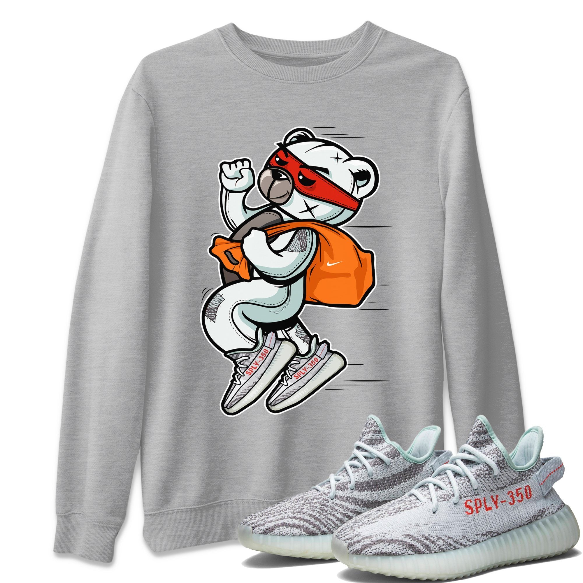 Yeezy 350 Blue Tint Shirt To Match Jordans Thief Bear Sneaker Tees Yeezy 350 Blue Tint Drip Gear Zone Sneaker Matching Clothing Unisex Shirts