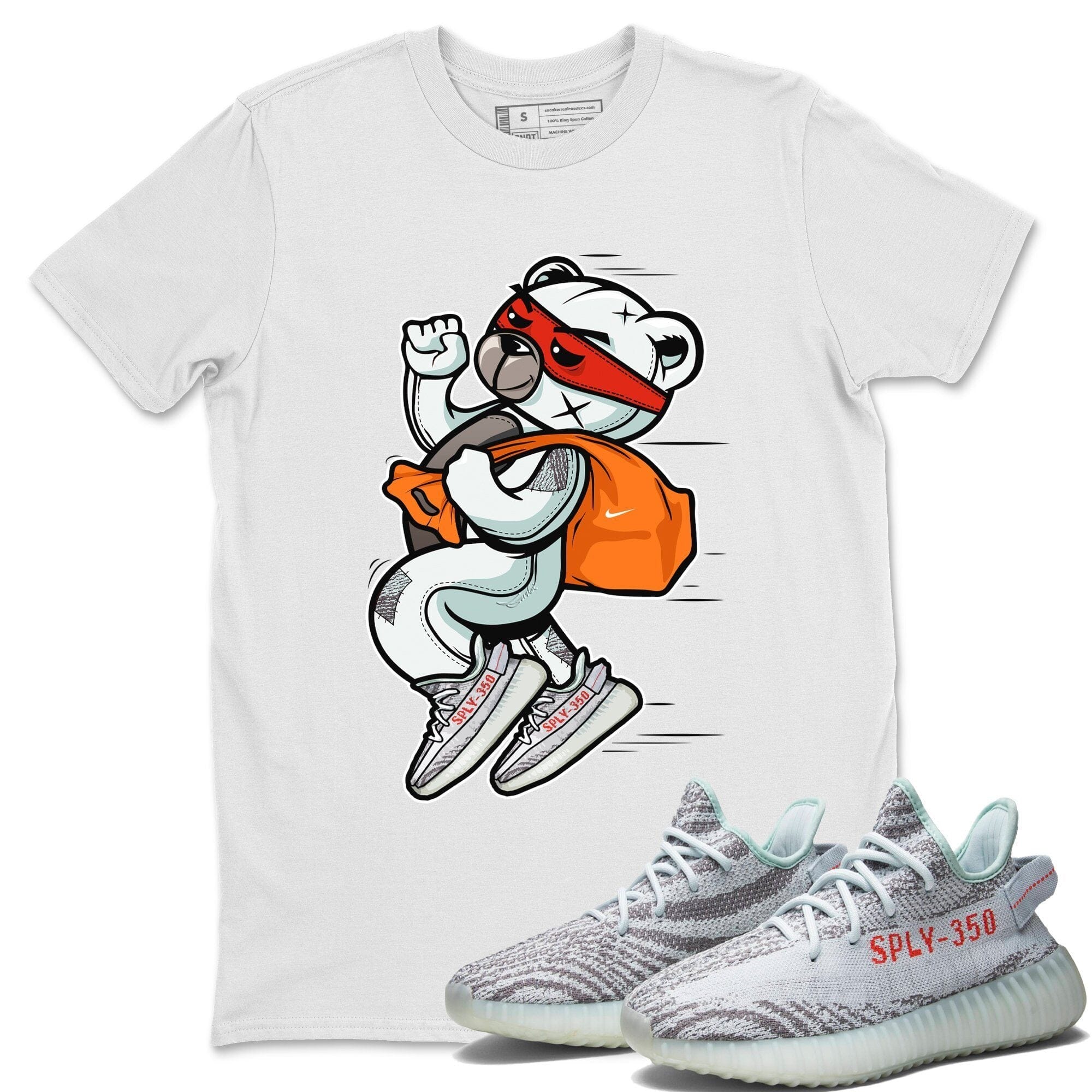 Yeezy 350 Blue Tint Shirt To Match Jordans Thief Bear Sneaker Tees Yeezy 350 Blue Tint Drip Gear Zone Sneaker Matching Clothing Unisex Shirts