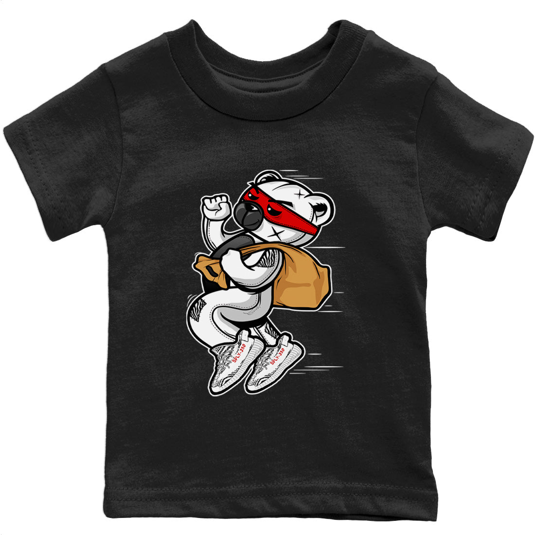 Yeezy 350 Zebra Shirt To Match Jordans Thief Bear Sneaker Tees Yeezy 350 Zebra Drip Gear Zone Sneaker Matching Clothing Kids Shirts
