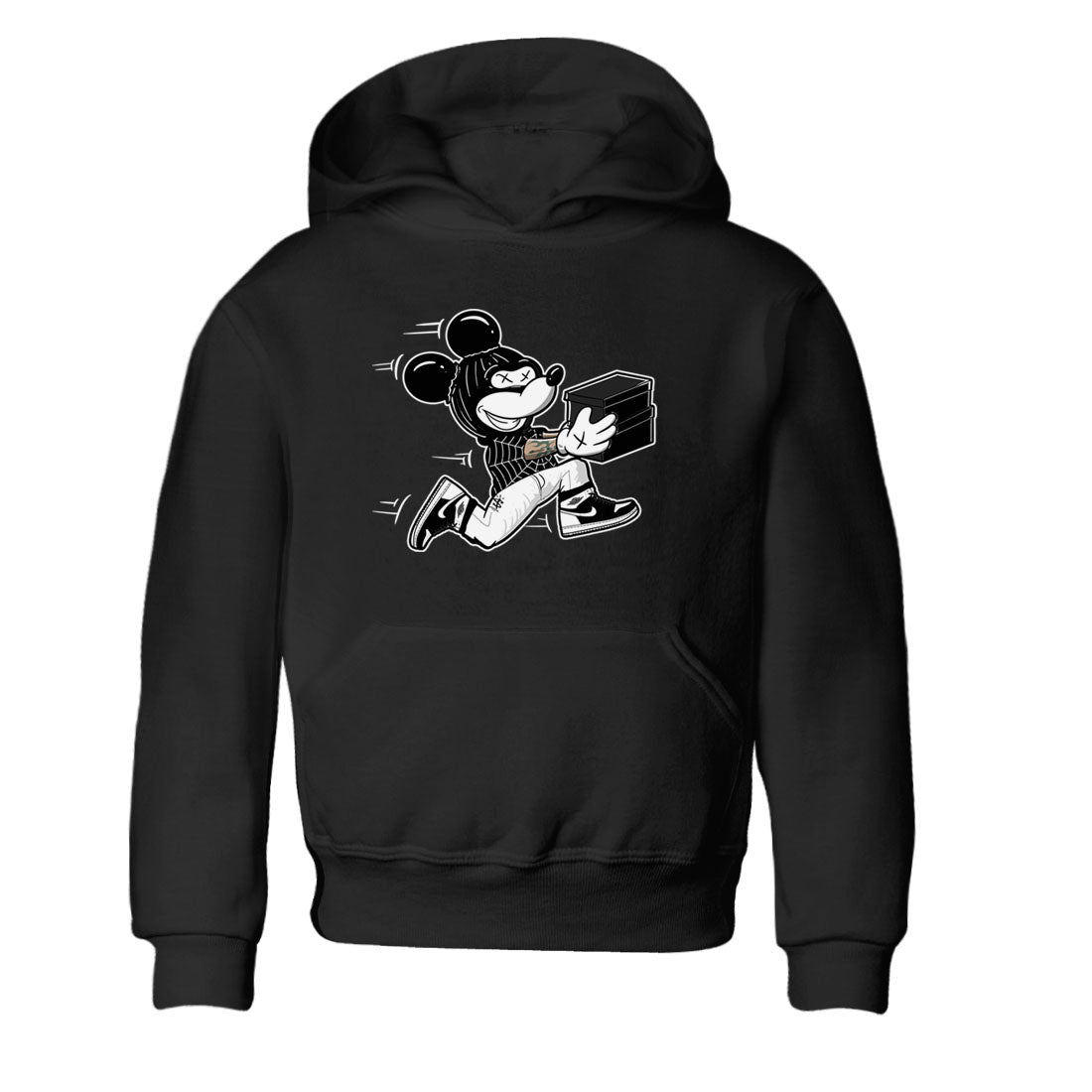 Air Jordan 1 panda shirt to match jordans Thief Mouse sneaker tees 1s Black White Drip Gear Zone Streetwear baby toddler Black 2 cotton Shirt
