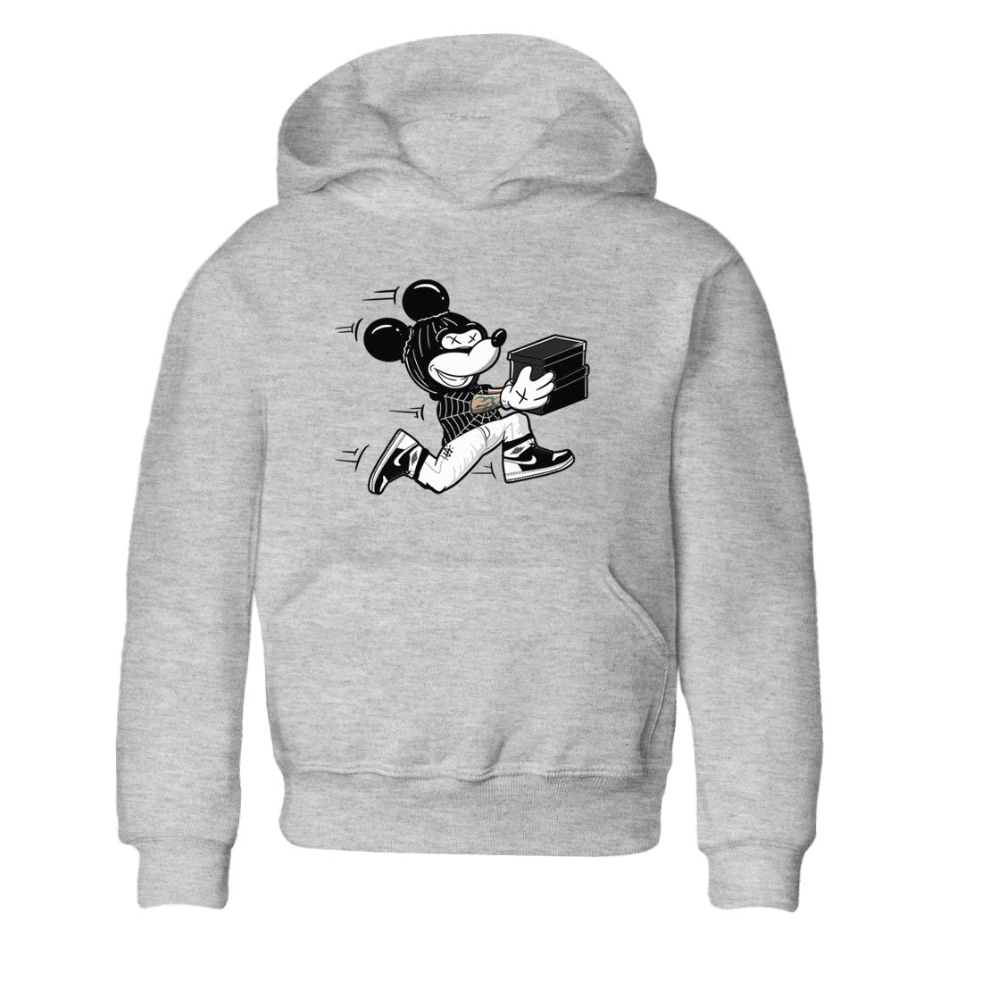 Air Jordan 1 panda shirt to match jordans Thief Mouse sneaker tees 1s Black White Drip Gear Zone Streetwear baby toddler Heather Grey 2 cotton Shirt