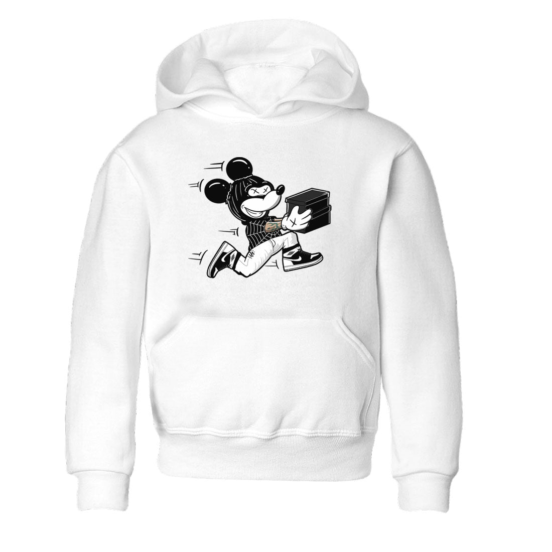 Air Jordan 1 panda shirt to match jordans Thief Mouse sneaker tees 1s Black White Drip Gear Zone Streetwear baby toddler White 2 cotton Shirt