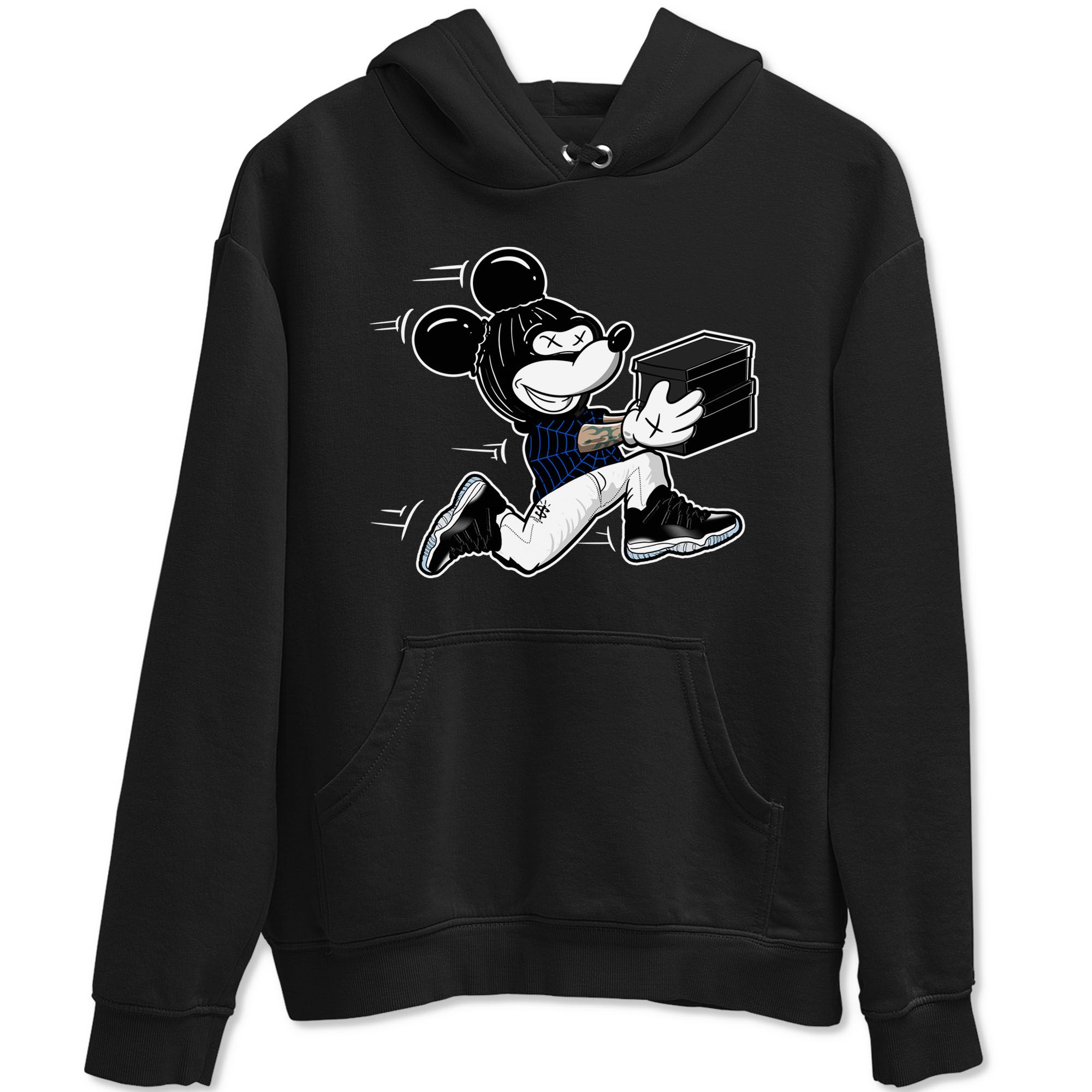Air Jordan 11 Low Space shirt to match jordans Thief Mouse sneaker tees 11s Space Drip Gear Zone Streetwear unisex cotton Black 2 crew neck shirt