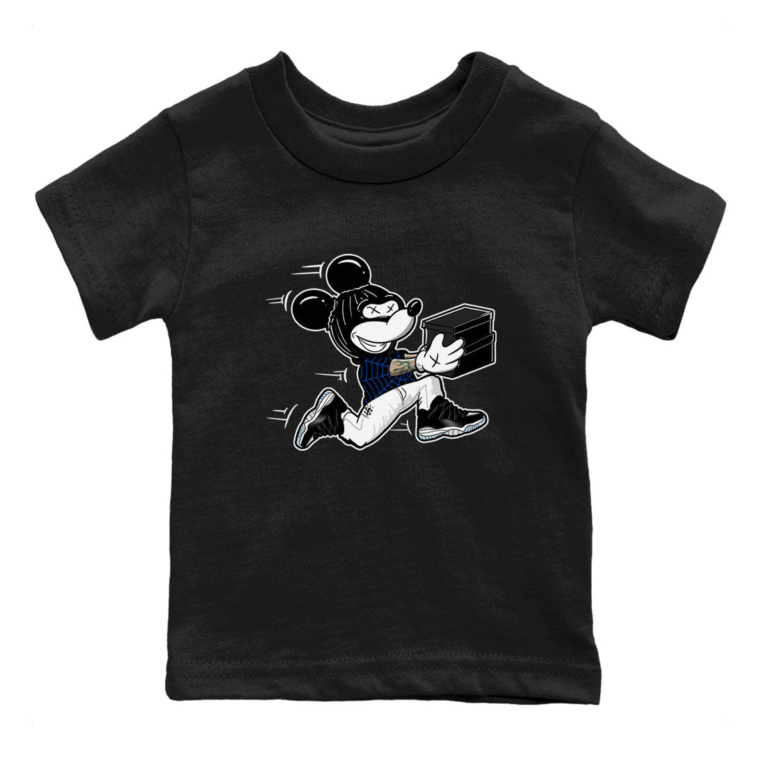 Air Jordan 11 Low Space shirt to match jordans Thief Mouse sneaker tees 11s Space Drip Gear Zone Streetwear baby toddler Black 2 cotton Shirt