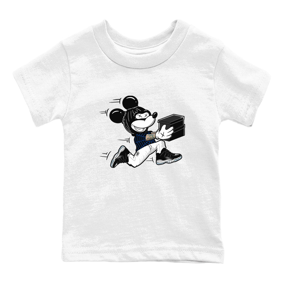 Air Jordan 11 Low Space shirt to match jordans Thief Mouse sneaker tees 11s Space Drip Gear Zone Streetwear baby toddler White 2 cotton Shirt
