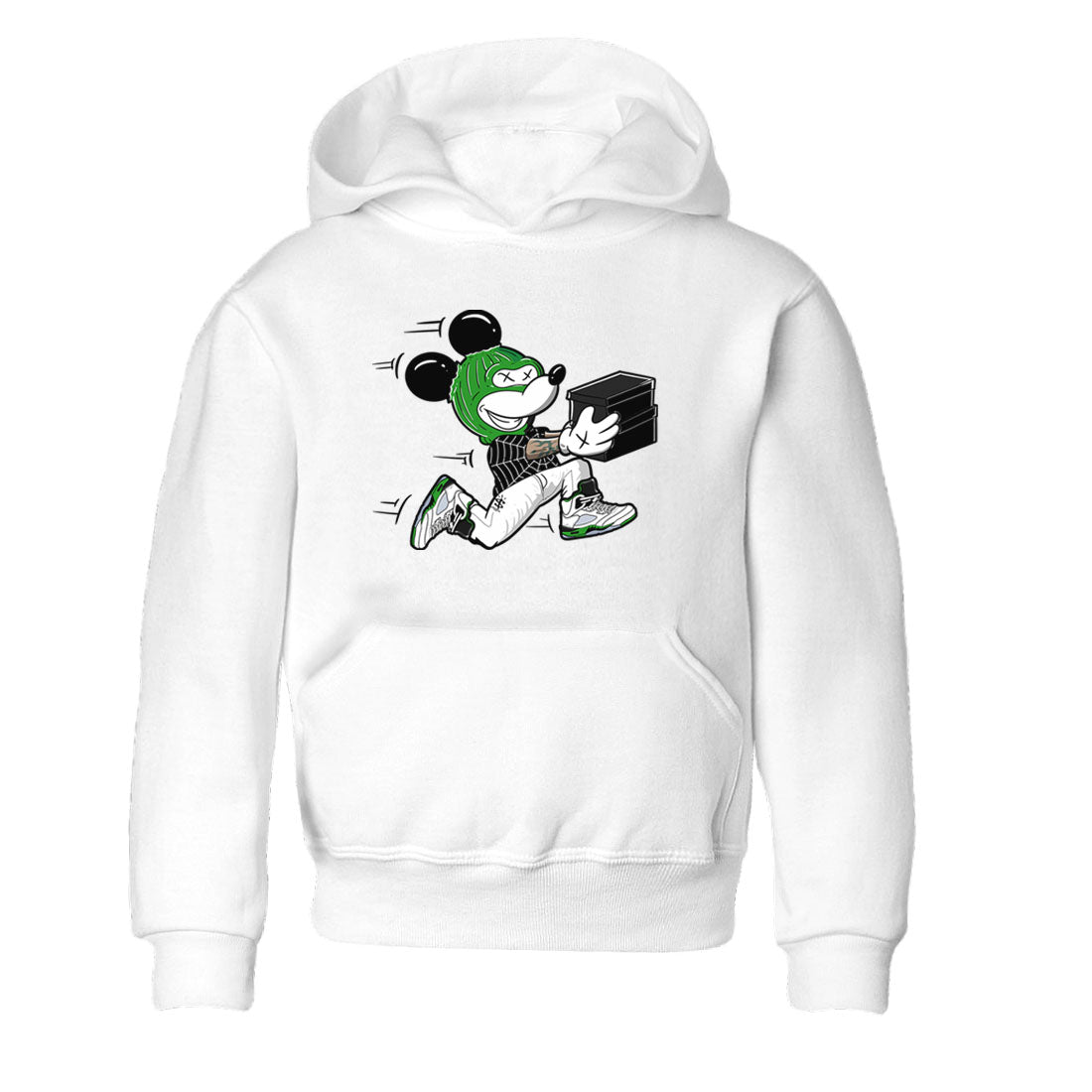 5s Lucky Green shirt to match jordans Thief Mouse sneaker tees Air Jordan 5 Lucky Green Drip Gear Zone Streetwear baby toddler White 2 cotton Shirt