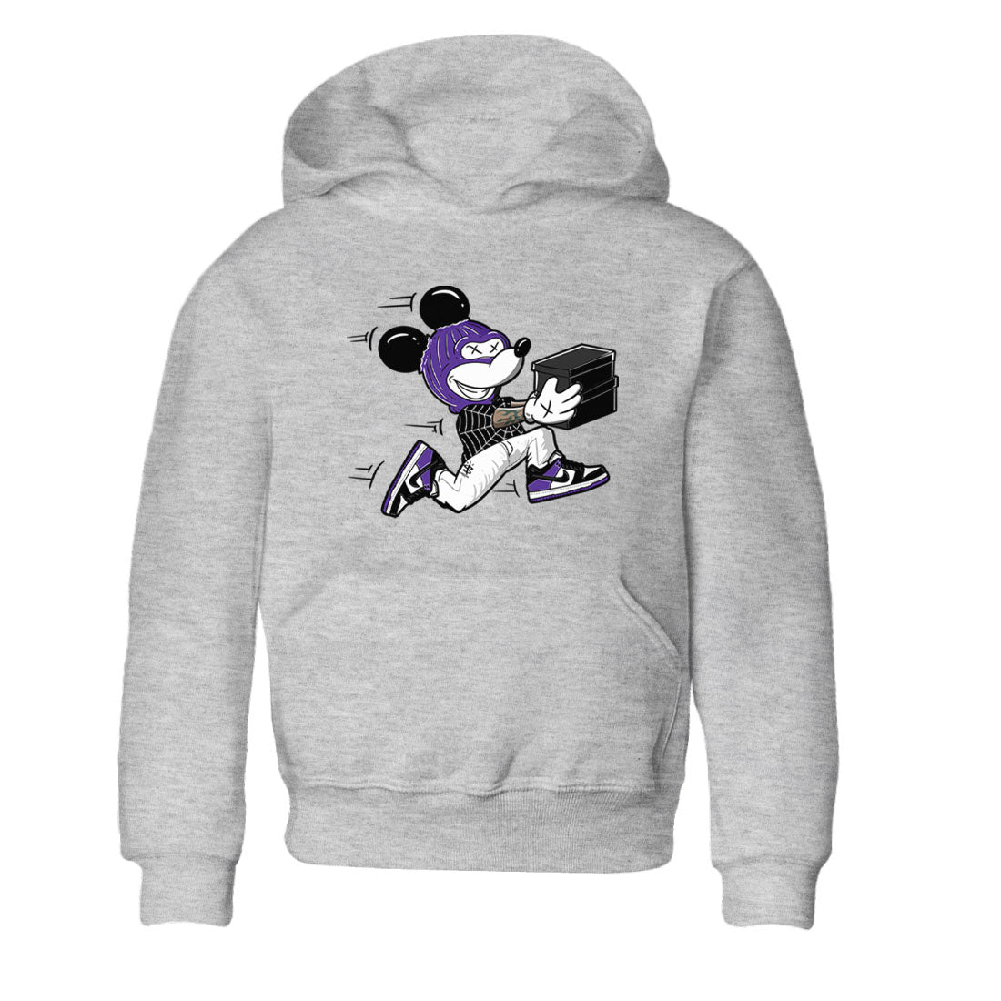 Nike SB Dunk Low Court Purple Shirt To Match Jordans Thief Mouse Streetwear Fashion Dunk Low Court Purple Drip Gear Zone baby toddler Heather Grey 2 cotton Shirt