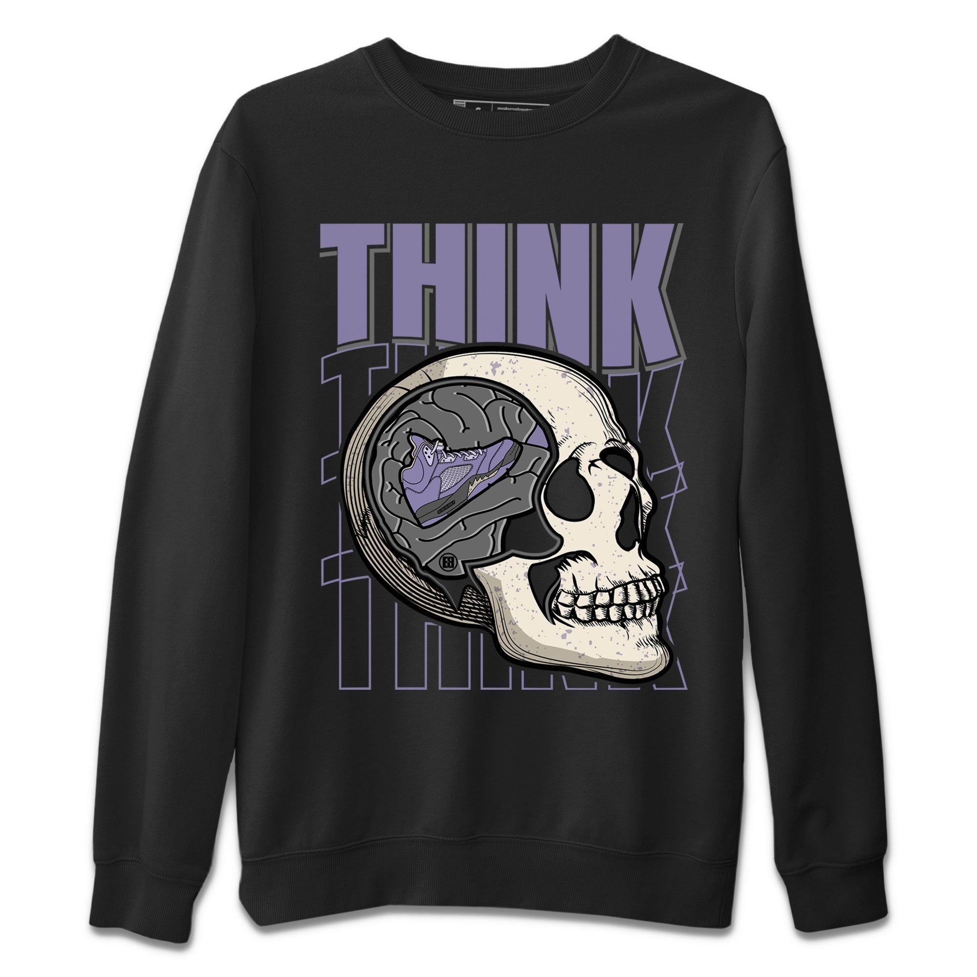 Air Jordan 5 Indigo Haze Sneaker Match Tees Think Think Think 5s Indigo Haze Shirts Sneaker Release Tees Unisex Shirts Black 2