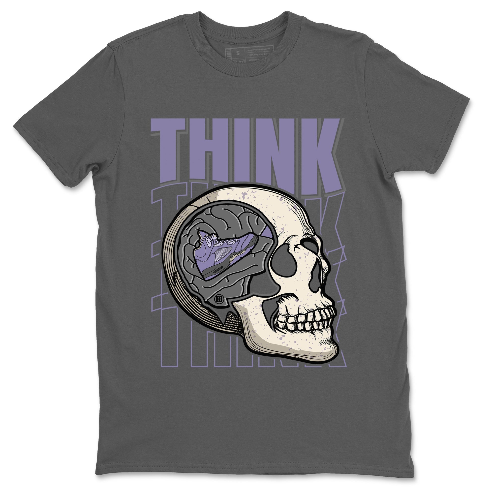 Air Jordan 5 Indigo Haze Sneaker Match Tees Think Think Think 5s Indigo Haze Shirts Sneaker Release Tees Unisex Shirts Cool Grey 2