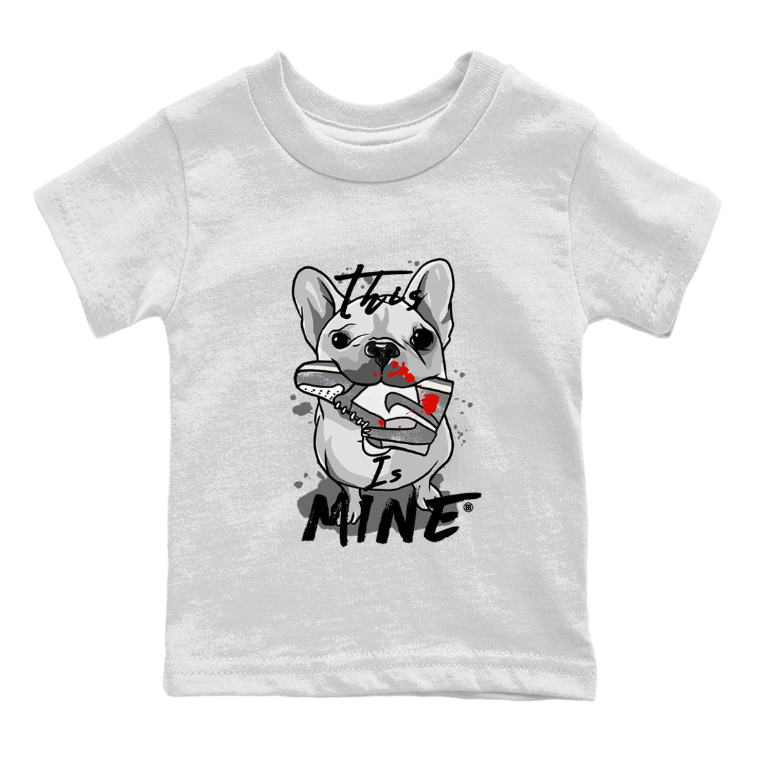 Air Jordan 1 Washed Heritage Sneaker Match Tees This Is Mine Streetwear Sneaker Shirt Air Jordan 1 Washed Heritage T-Shirt Kids Shirts White 2