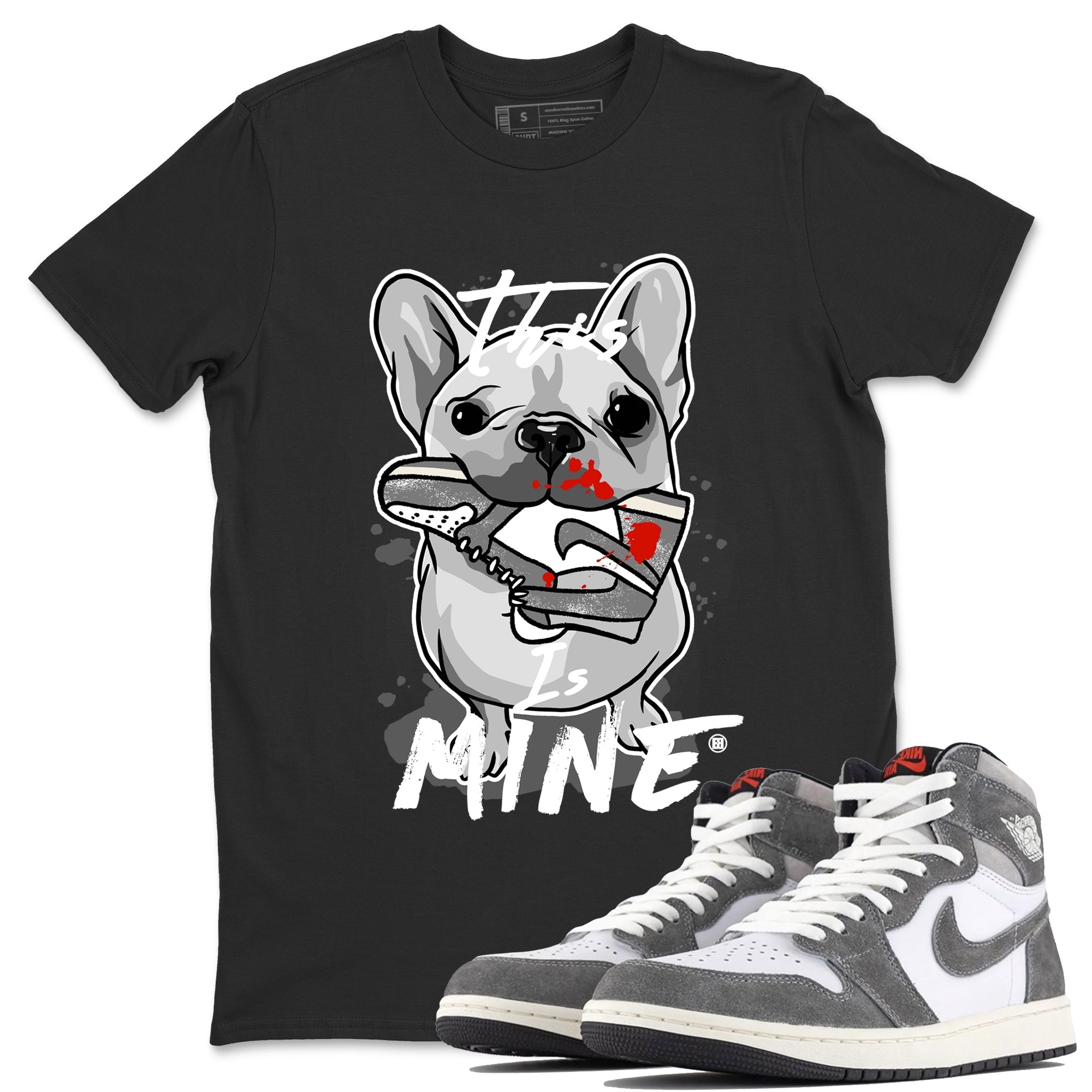Air Jordan 1 Washed Heritage Sneaker Match Tees This Is Mine Streetwear Sneaker Shirt Air Jordan 1 Washed Heritage T-Shirt Unisex Shirts Black 1