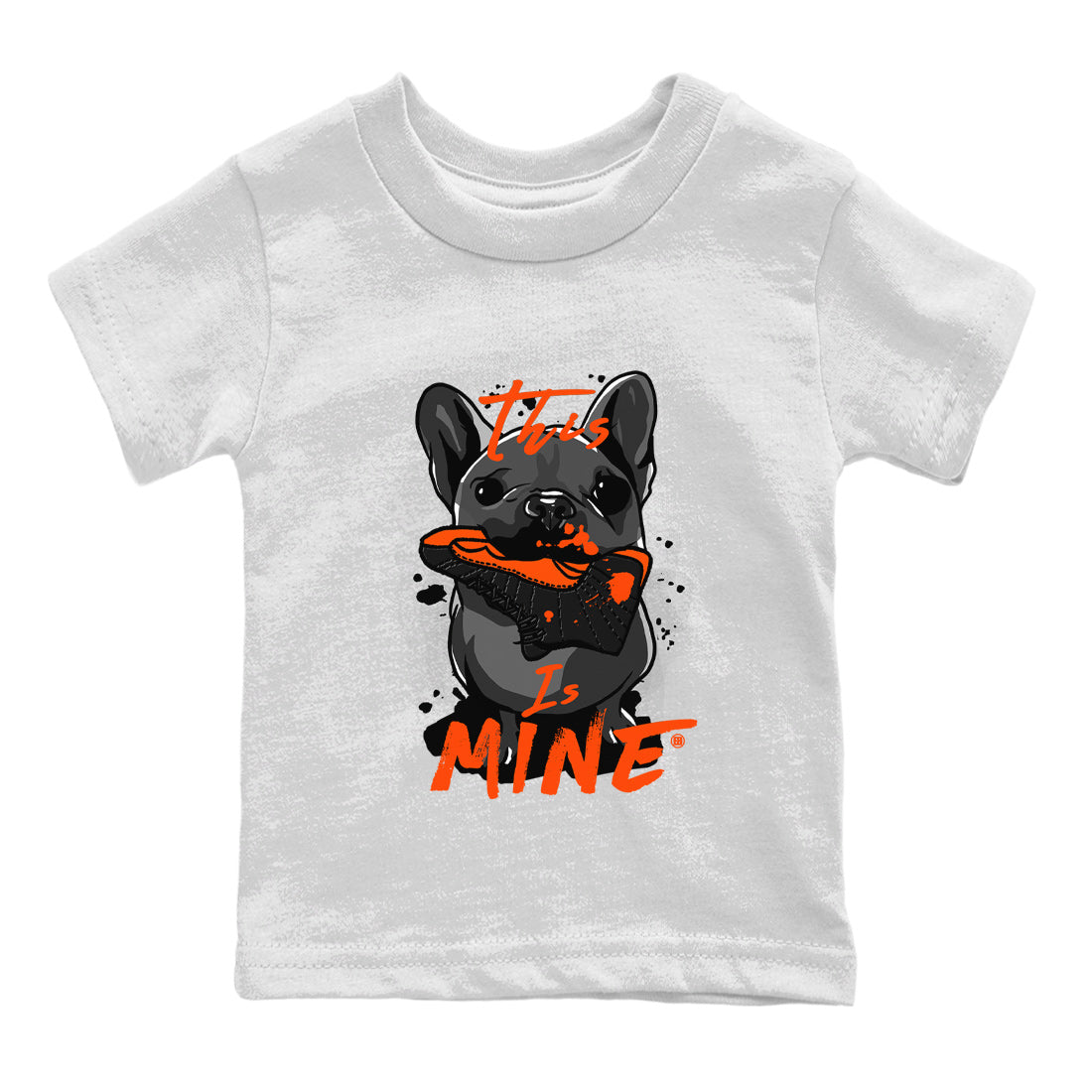 Air Jordan 12 Brilliant Orange Sneaker Match Tees This Is Mine Streetwear Sneaker Shirt 12s Brilliant Orange Tee Kids Shirts White 2