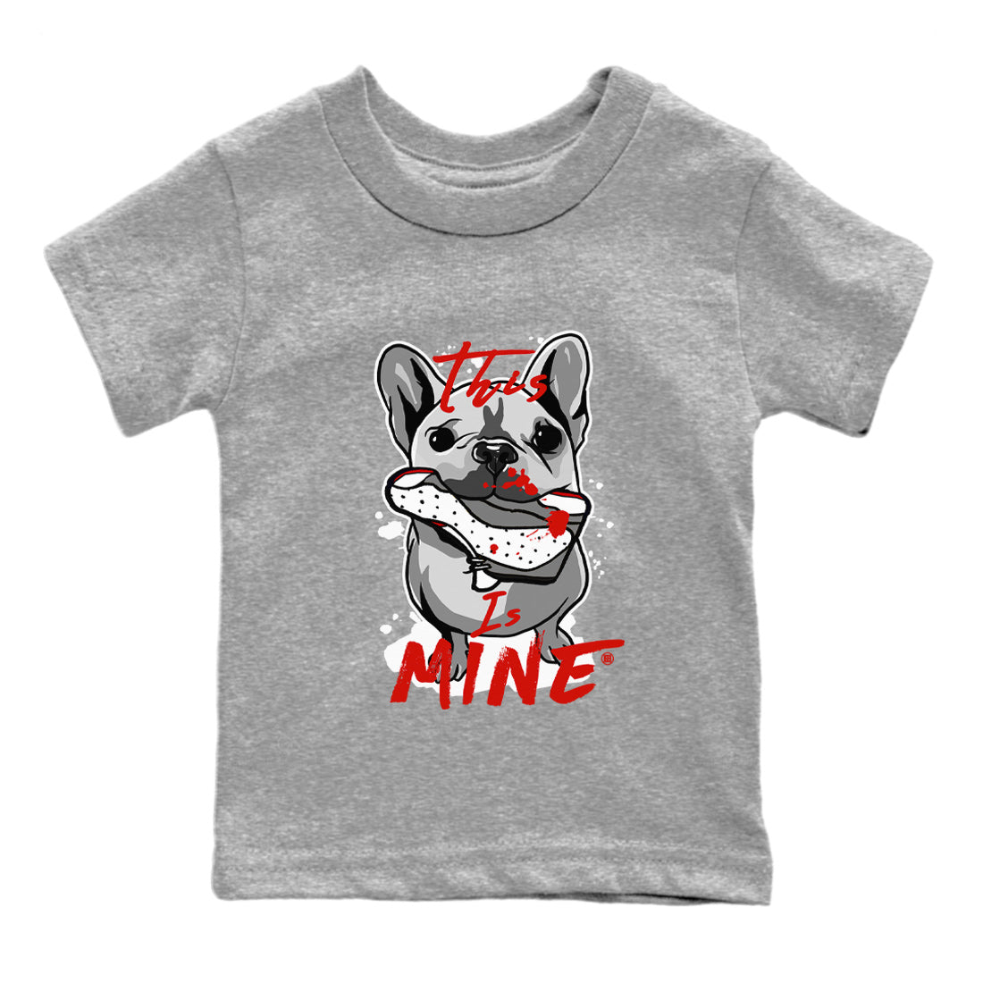 Air Jordan 13 Wolf Grey Sneaker Match Tees This Is Mine Streetwear Sneaker Shirt Air Jordan 13 Retro Wolf Grey T-Shirt Kids Shirts Heather Grey 2