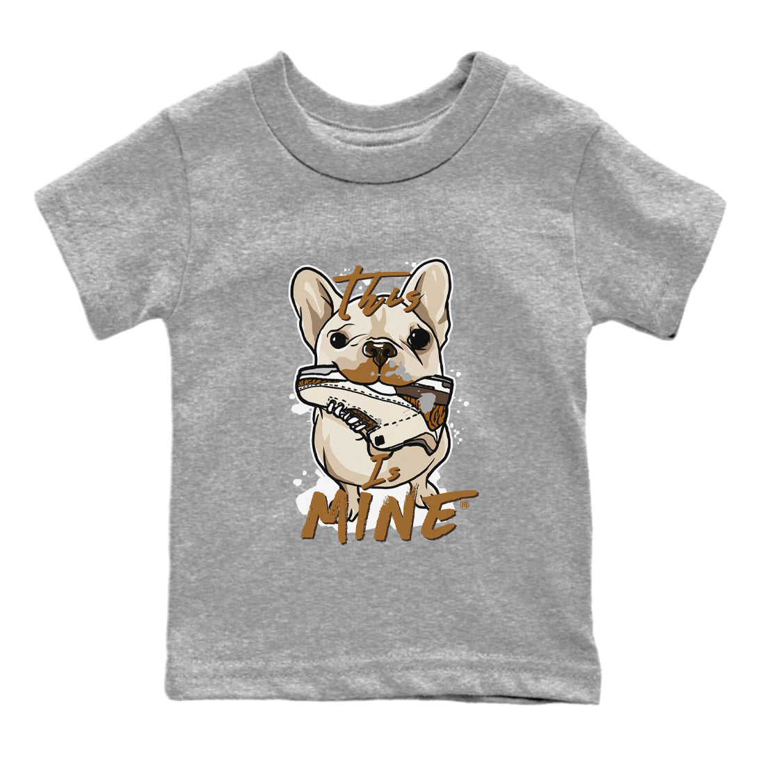 Air Jordan 3 Palomino Sneaker Match Tees This Is Mine Streetwear Sneaker Shirt Jordan 3 Palomino Sneaker Release Tees Kids Shirts Heather Grey 2