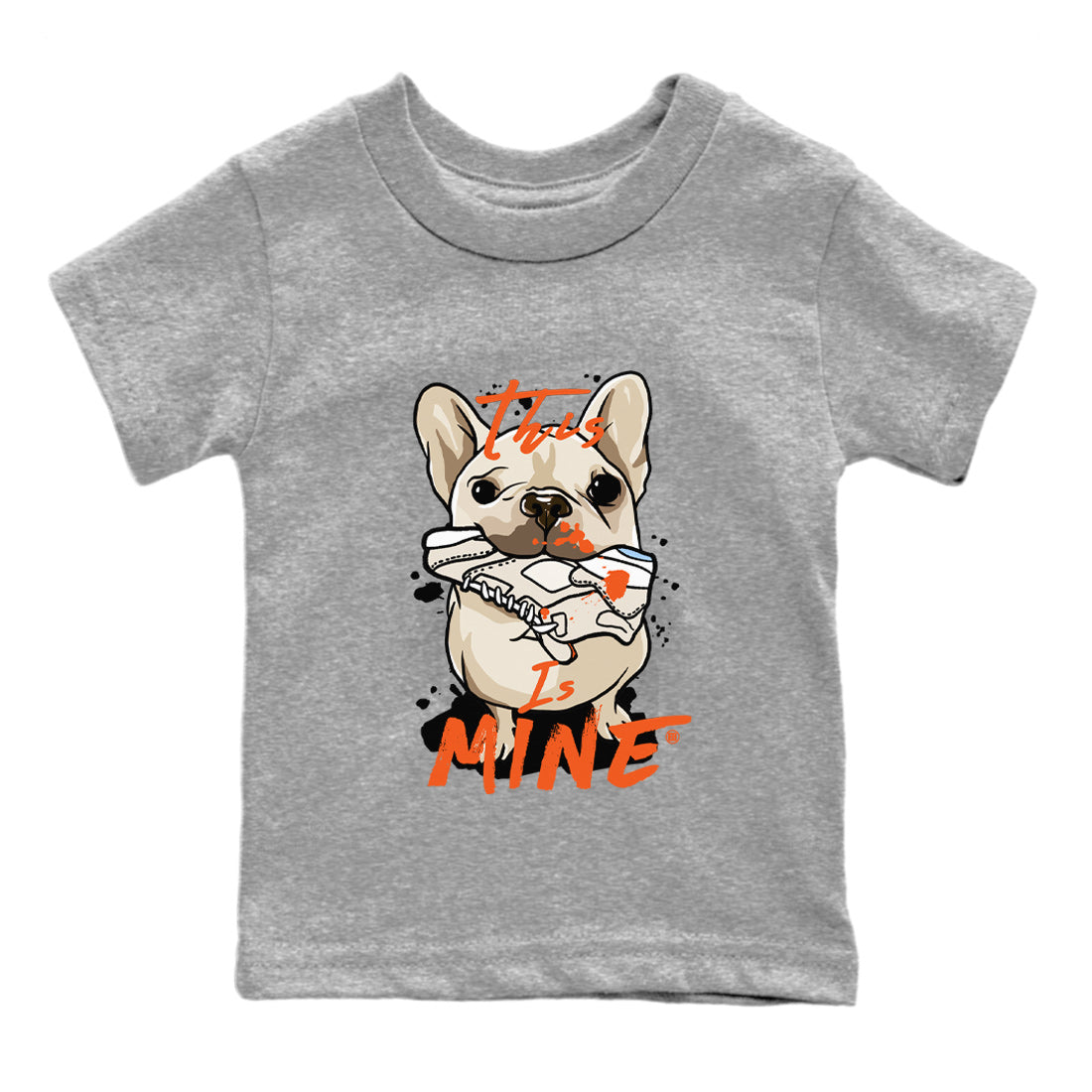 Air Jordan 5 Craft Sneaker Match Tees This Is Mine Streetwear Sneaker Shirt 5s Craft Shirt Kids Shirts Heather Grey 2