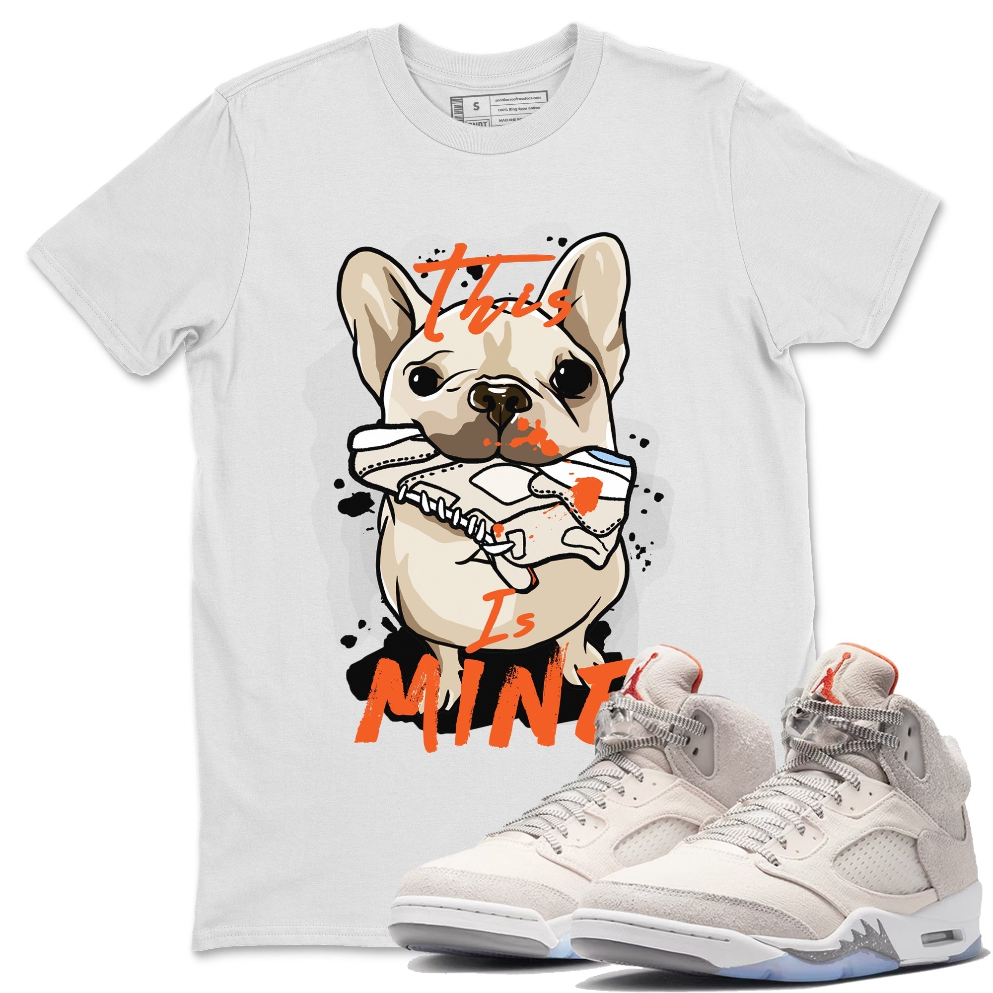 Air Jordan 5 Craft Sneaker Match Tees This Is Mine Streetwear Sneaker Shirt 5s Craft Shirt Unisex Shirts White 1