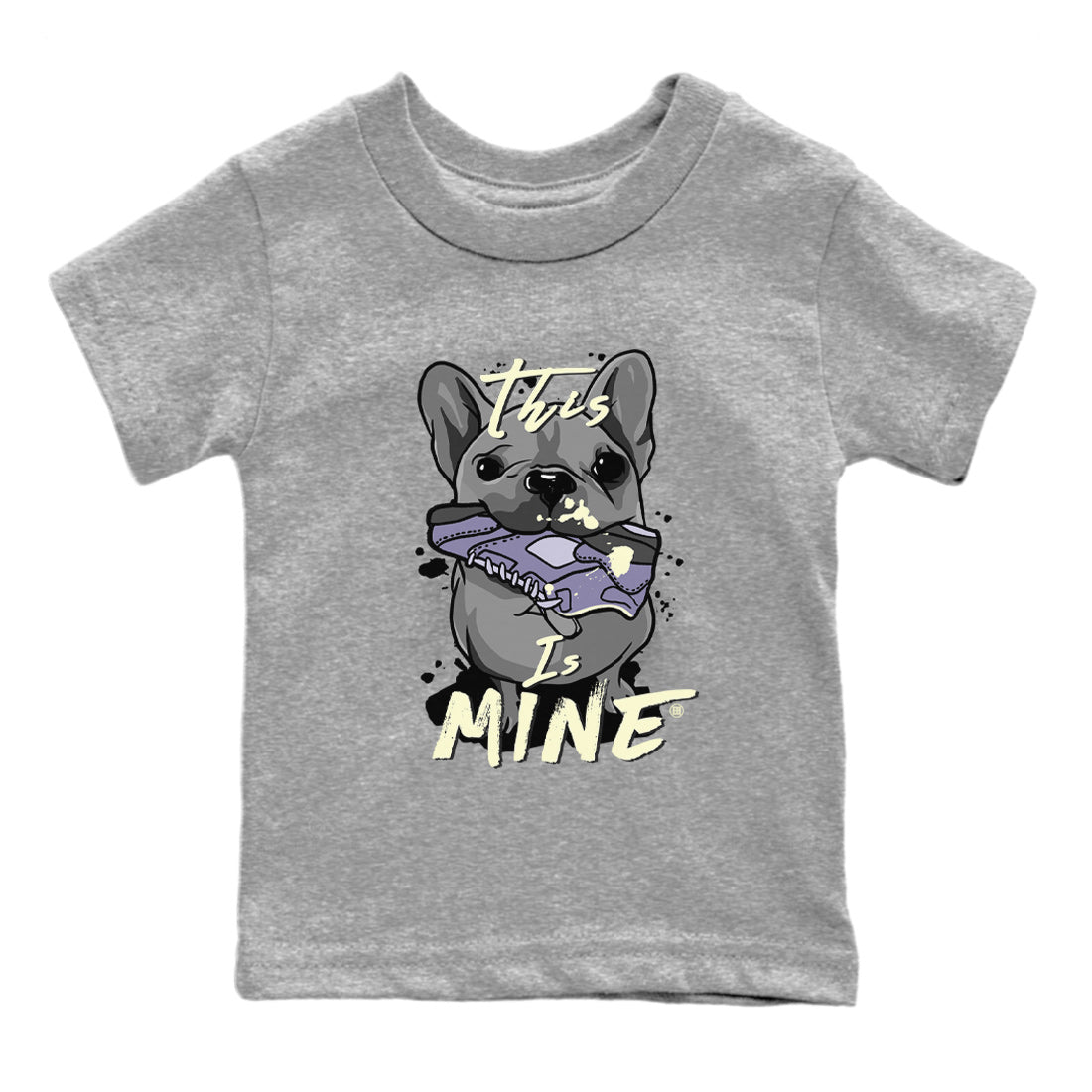 Air Jordan 5 Indigo Haze Sneaker Match Tees This Is Mine 5s Indigo Haze Shirts Sneaker Release Tees Kids Shirts Heather Grey 2