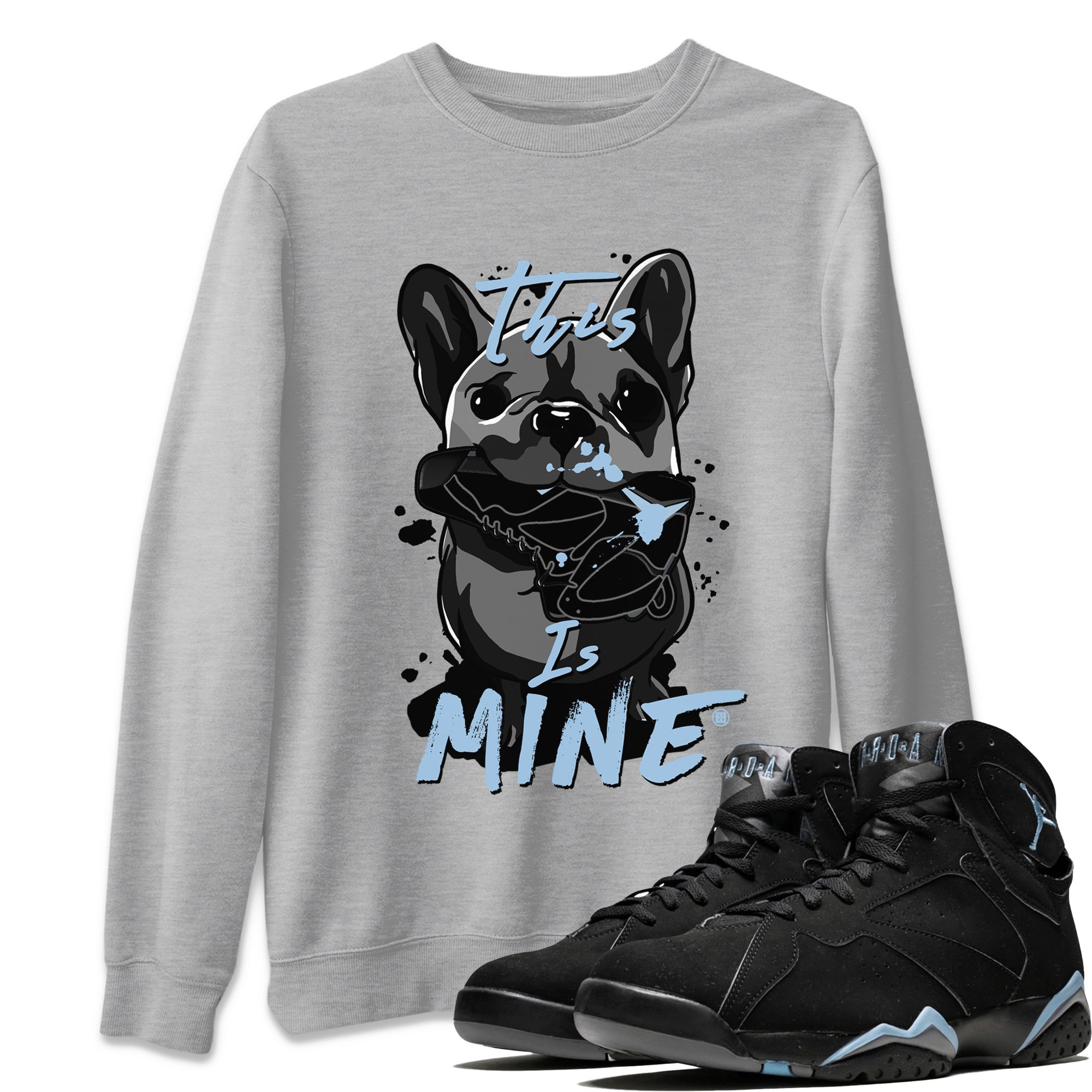 7s Chambray Sneaker Match Tees This Is Mine Streetwear Sneaker Shirt Air Jordan 7 Chambray Sneaker Release Tees Unisex Shirts Heather Grey 1