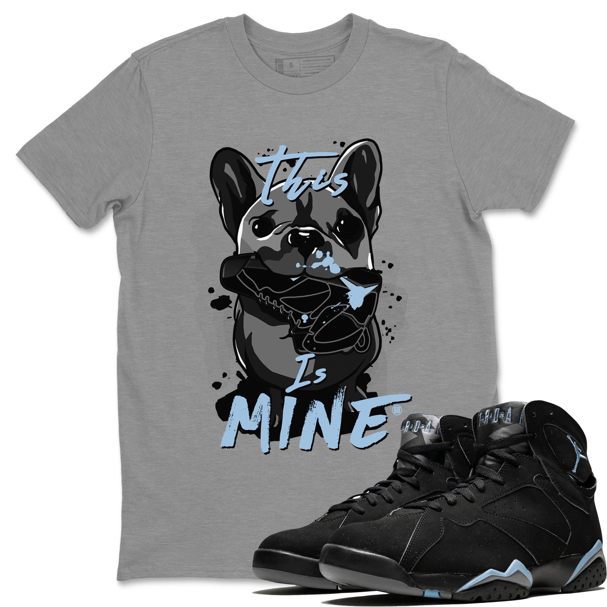 7s Chambray Sneaker Match Tees This Is Mine Streetwear Sneaker Shirt Air Jordan 7 Chambray Sneaker Release Tees Unisex Shirts Heather Grey 1