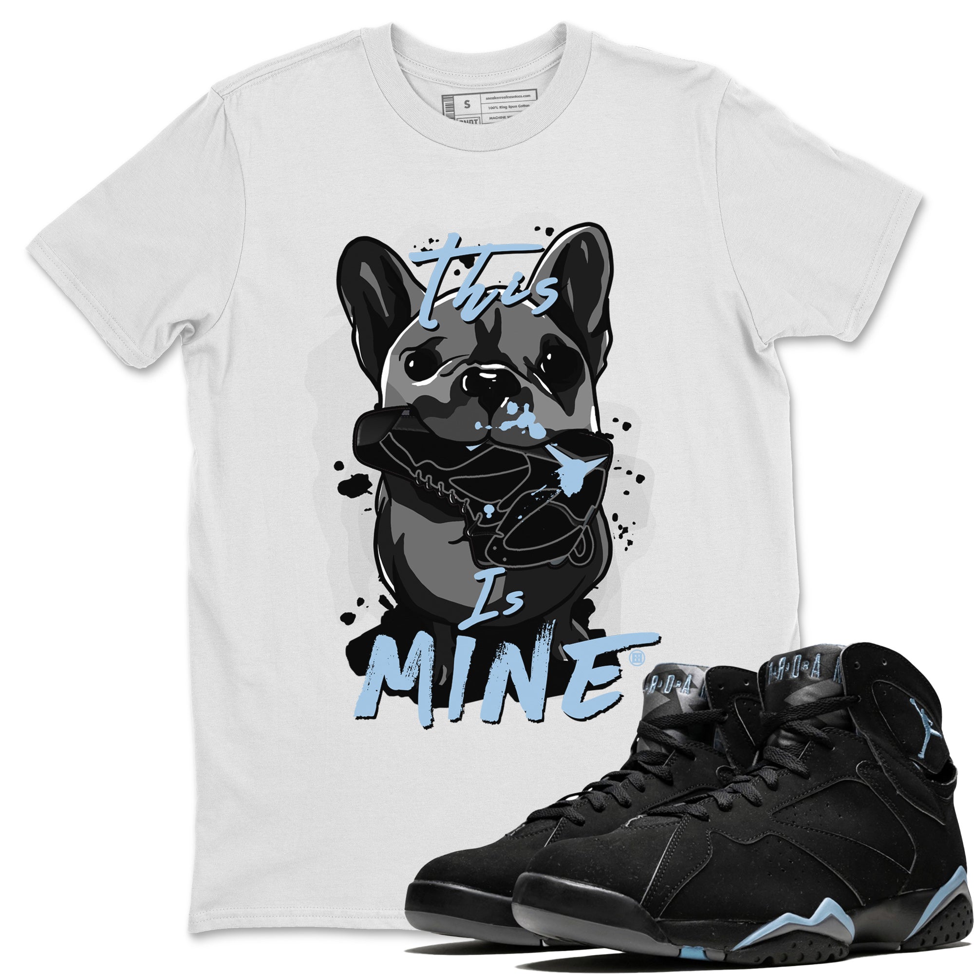 7s Chambray Sneaker Match Tees This Is Mine Streetwear Sneaker Shirt Air Jordan 7 Chambray Sneaker Release Tees Unisex Shirts White 1
