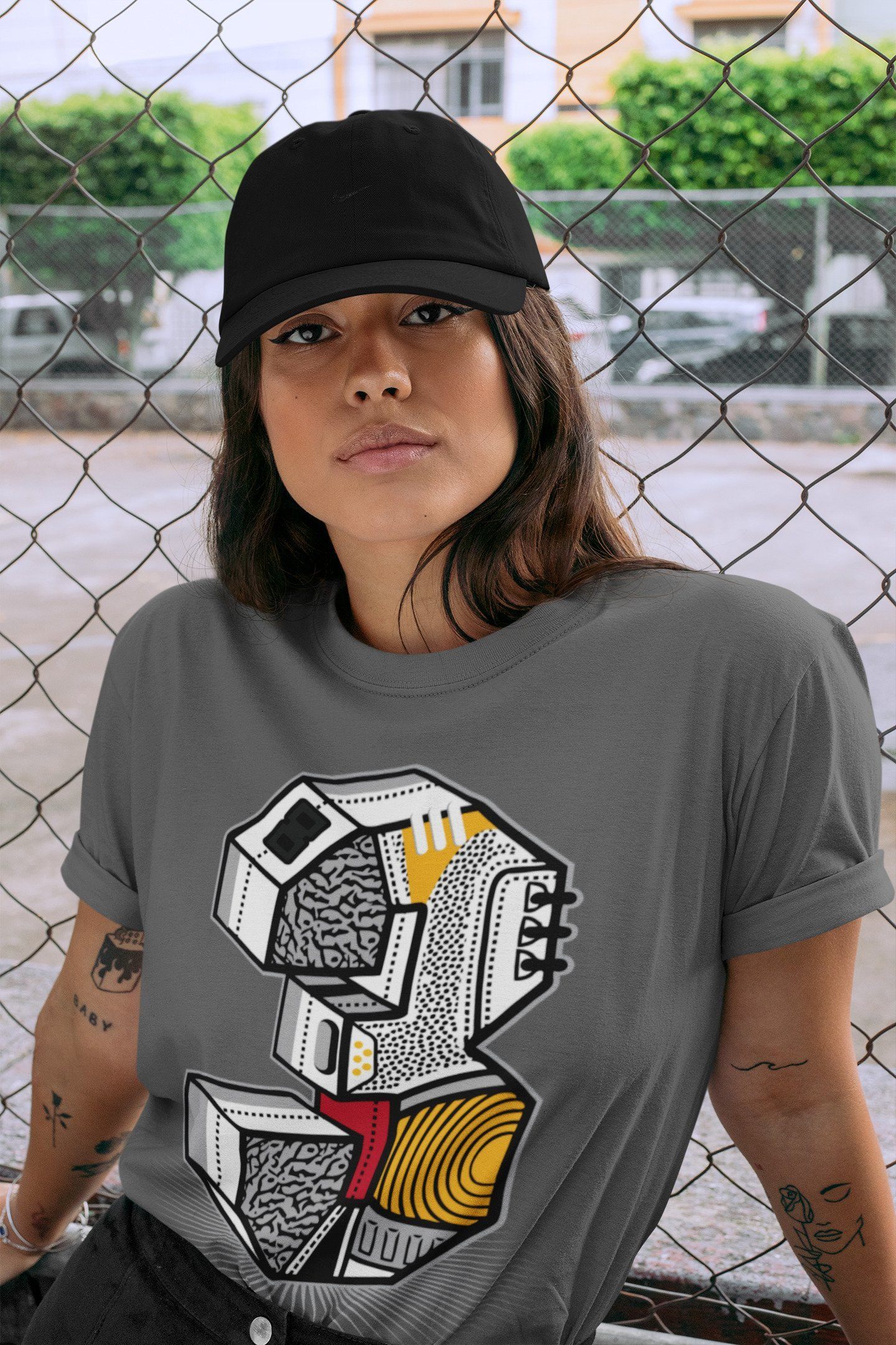 Jordan 3 Cool Grey Shirt To Match Jordans Three Statue Sneaker Tees Jordan 3 Cool Grey Drip Gear Zone Sneaker Matching Clothing Unisex Shirts