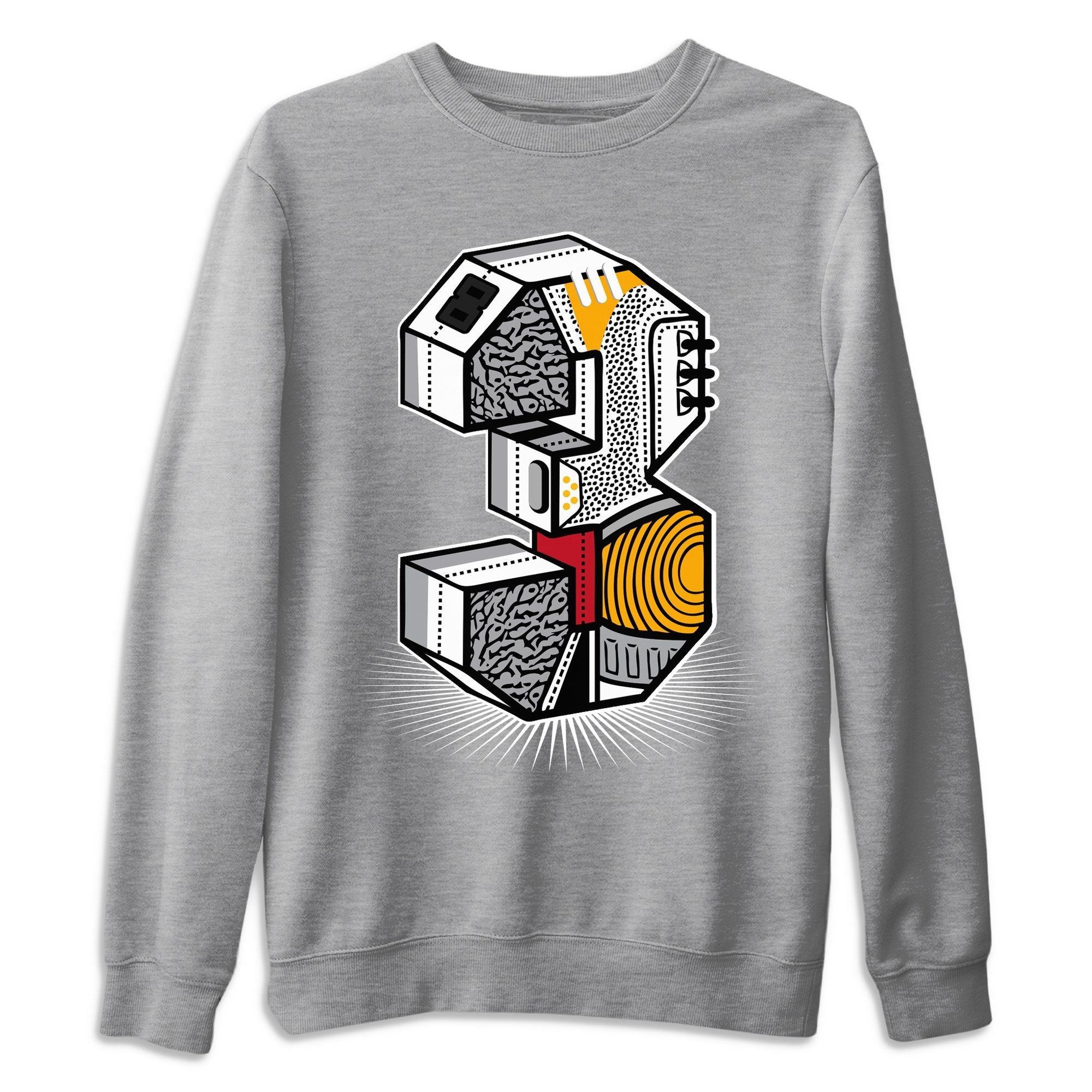 Jordan 3 Cool Grey Shirt To Match Jordans Three Statue Sneaker Tees Jordan 3 Cool Grey Drip Gear Zone Sneaker Matching Clothing Unisex Shirts