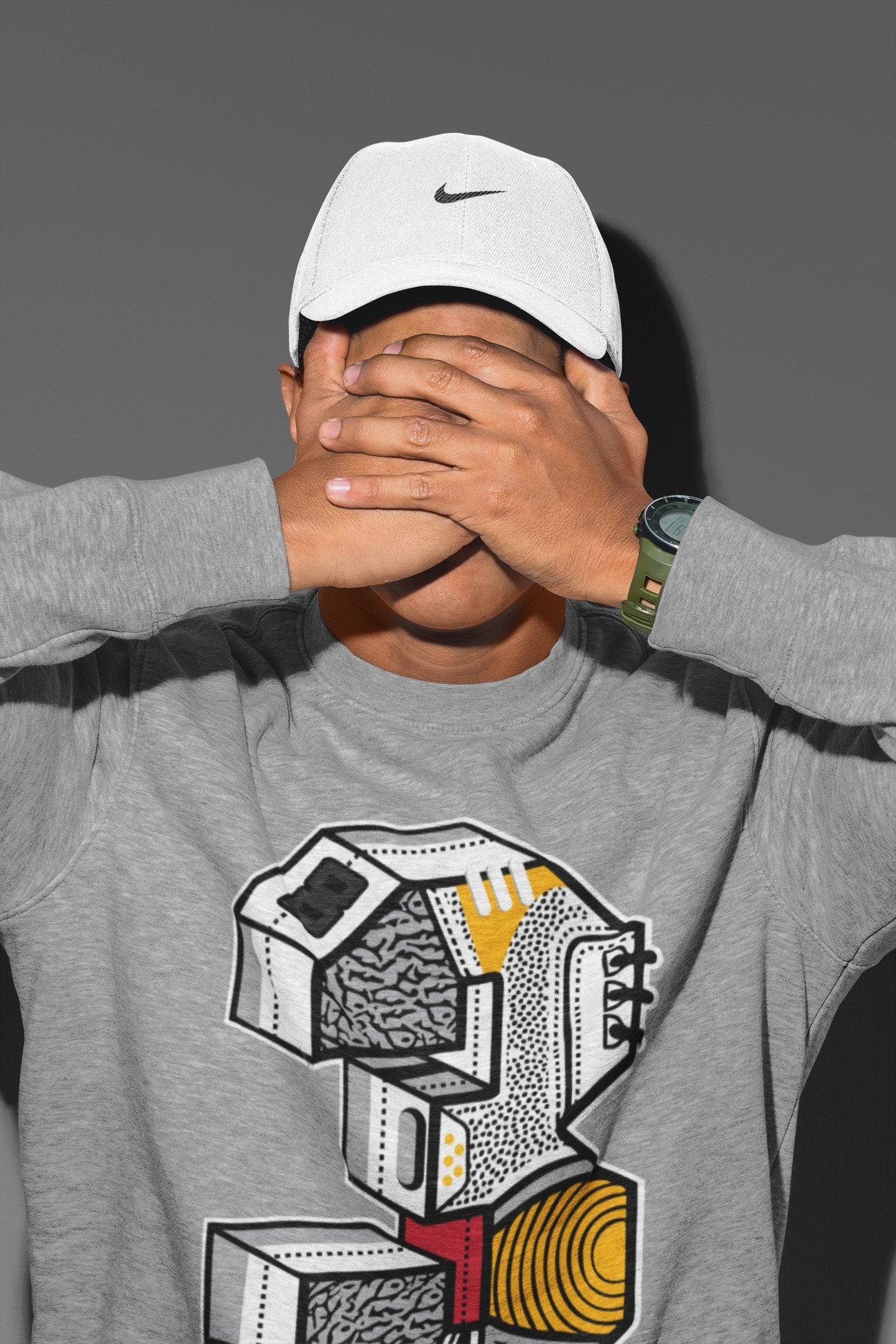 Jordan 3 Cool Grey Shirt To Match Jordans Three Statue Sneaker Tees Jordan 3 Cool Grey Drip Gear Zone Sneaker Matching Clothing Unisex Shirts