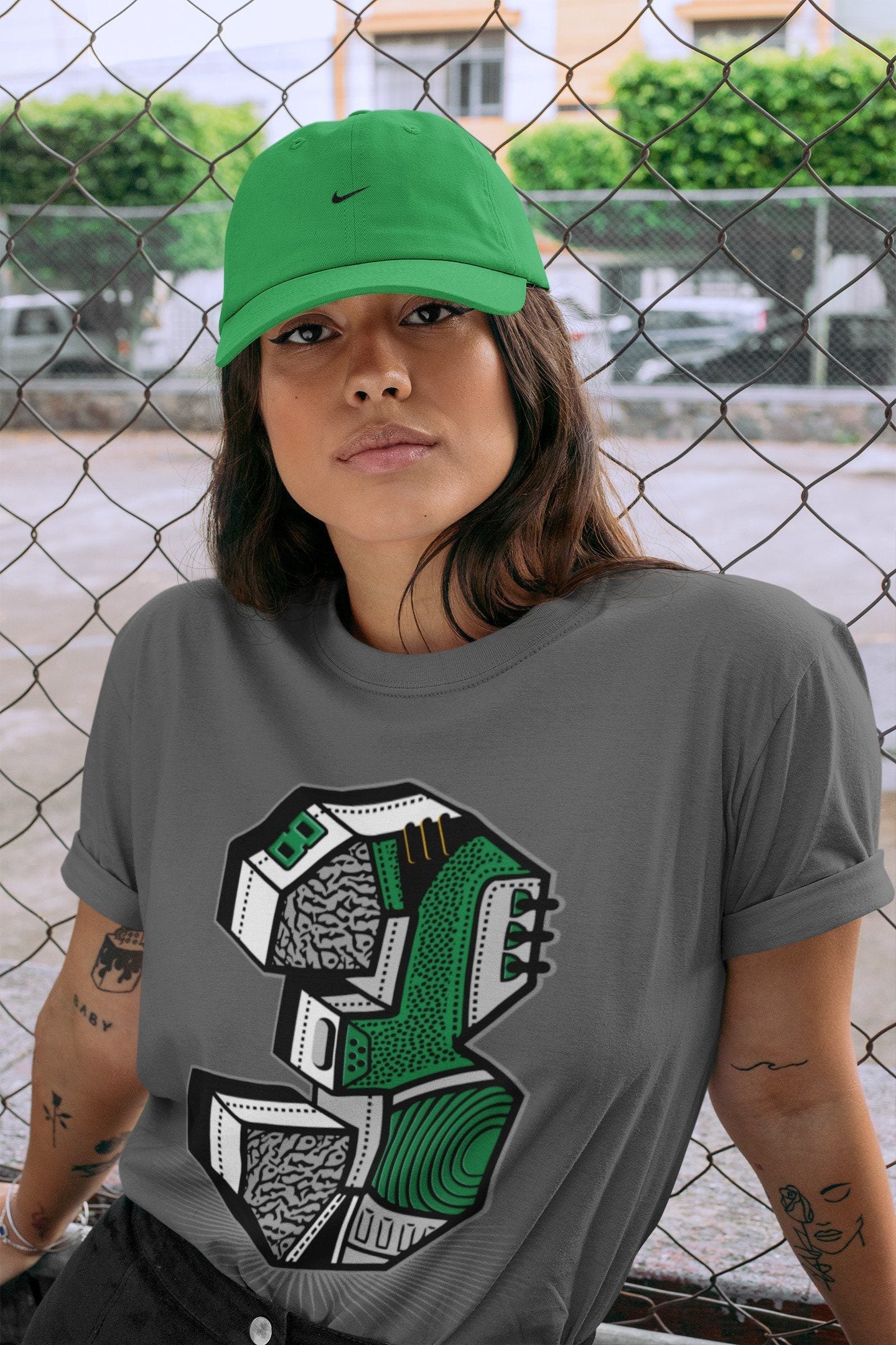 Jordan 3 Pine Green Shirt To Match Jordans Three Statue Sneaker Tees Jordan 3 Pine Green Drip Gear Zone Sneaker Matching Clothing Unisex Shirts