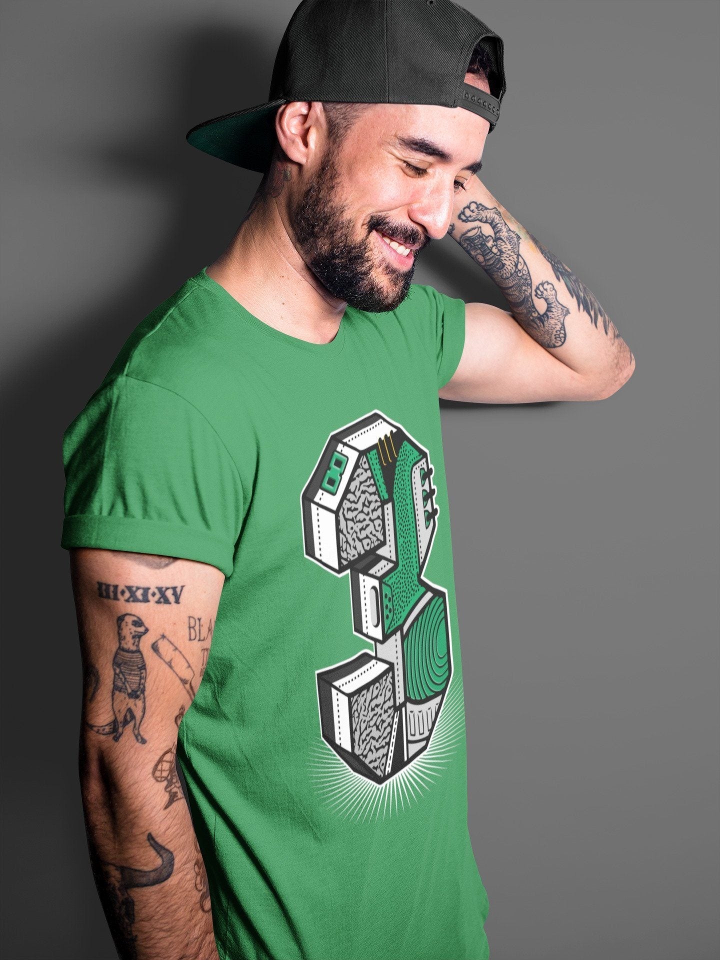 Jordan 3 Pine Green Shirt To Match Jordans Three Statue Sneaker Tees Jordan 3 Pine Green Drip Gear Zone Sneaker Matching Clothing Unisex Shirts