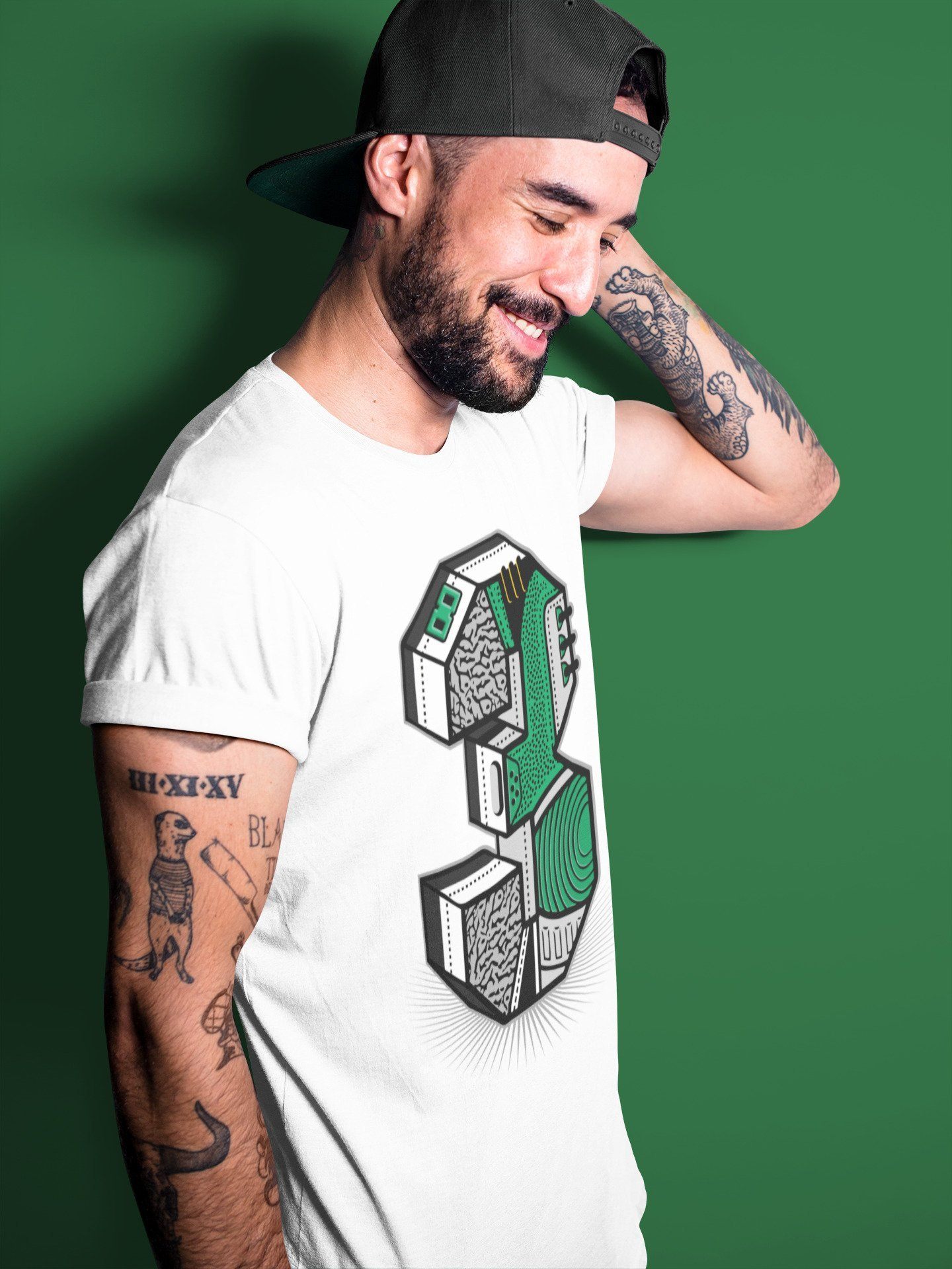 Jordan 3 Pine Green Shirt To Match Jordans Three Statue Sneaker Tees Jordan 3 Pine Green Drip Gear Zone Sneaker Matching Clothing Unisex Shirts