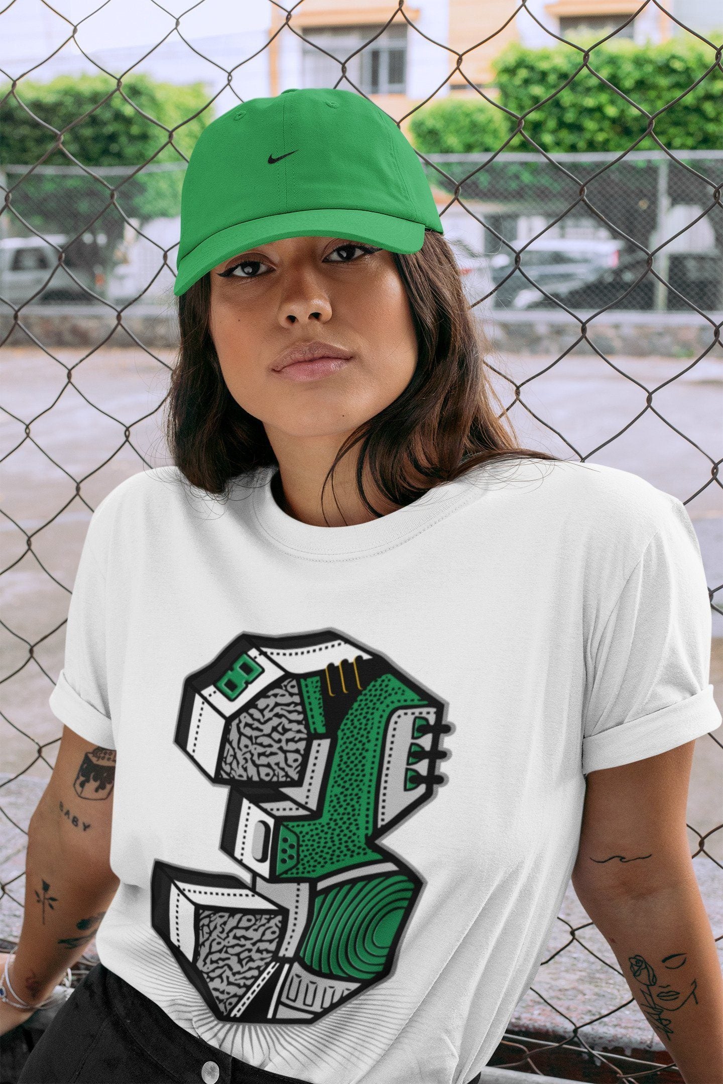 Jordan 3 Pine Green Shirt To Match Jordans Three Statue Sneaker Tees Jordan 3 Pine Green Drip Gear Zone Sneaker Matching Clothing Unisex Shirts