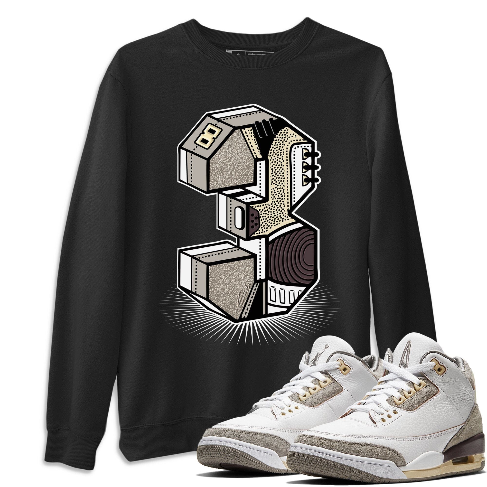 Jordan 3 A Ma Maniere Shirt To Match Jordans Three Statue Sneaker Tees Jordan 3 A Ma Maniere Drip Gear Zone Sneaker Matching Clothing Unisex Shirts