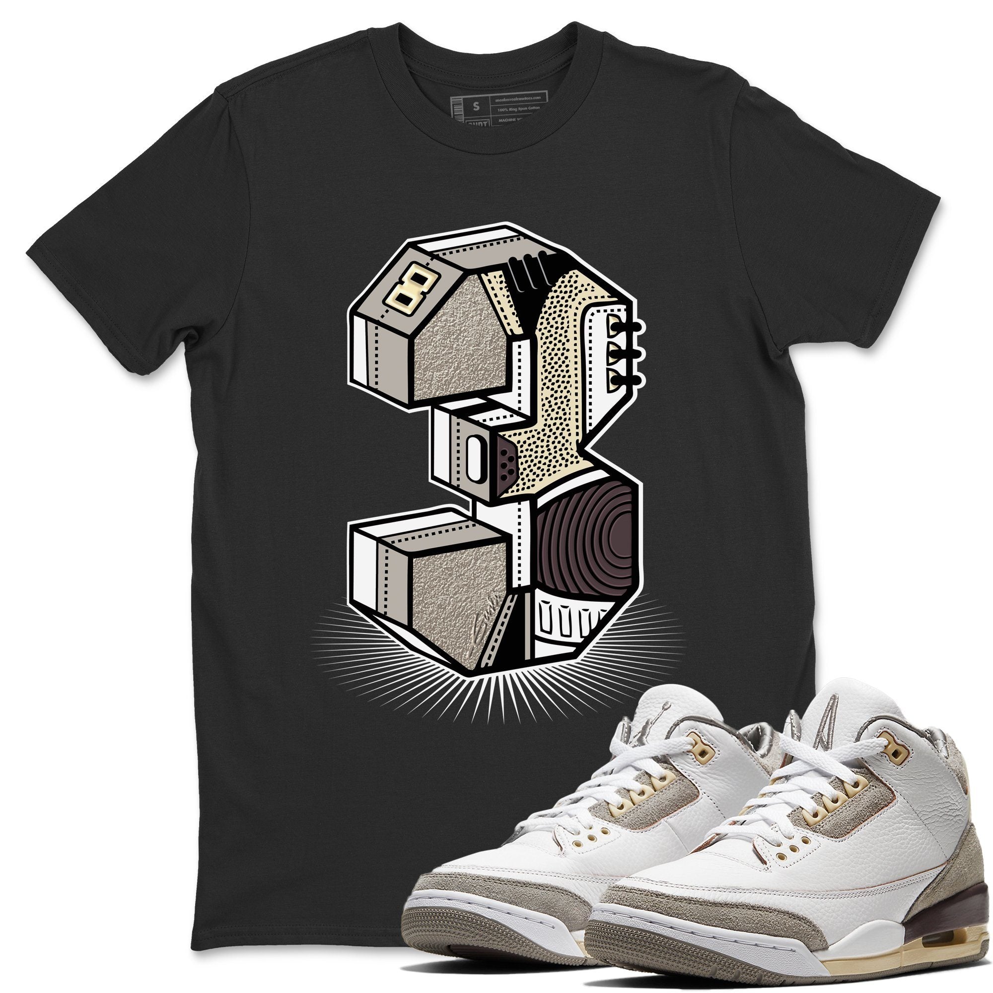 Jordan 3 A Ma Maniere Shirt To Match Jordans Three Statue Sneaker Tees Jordan 3 A Ma Maniere Drip Gear Zone Sneaker Matching Clothing Unisex Shirts