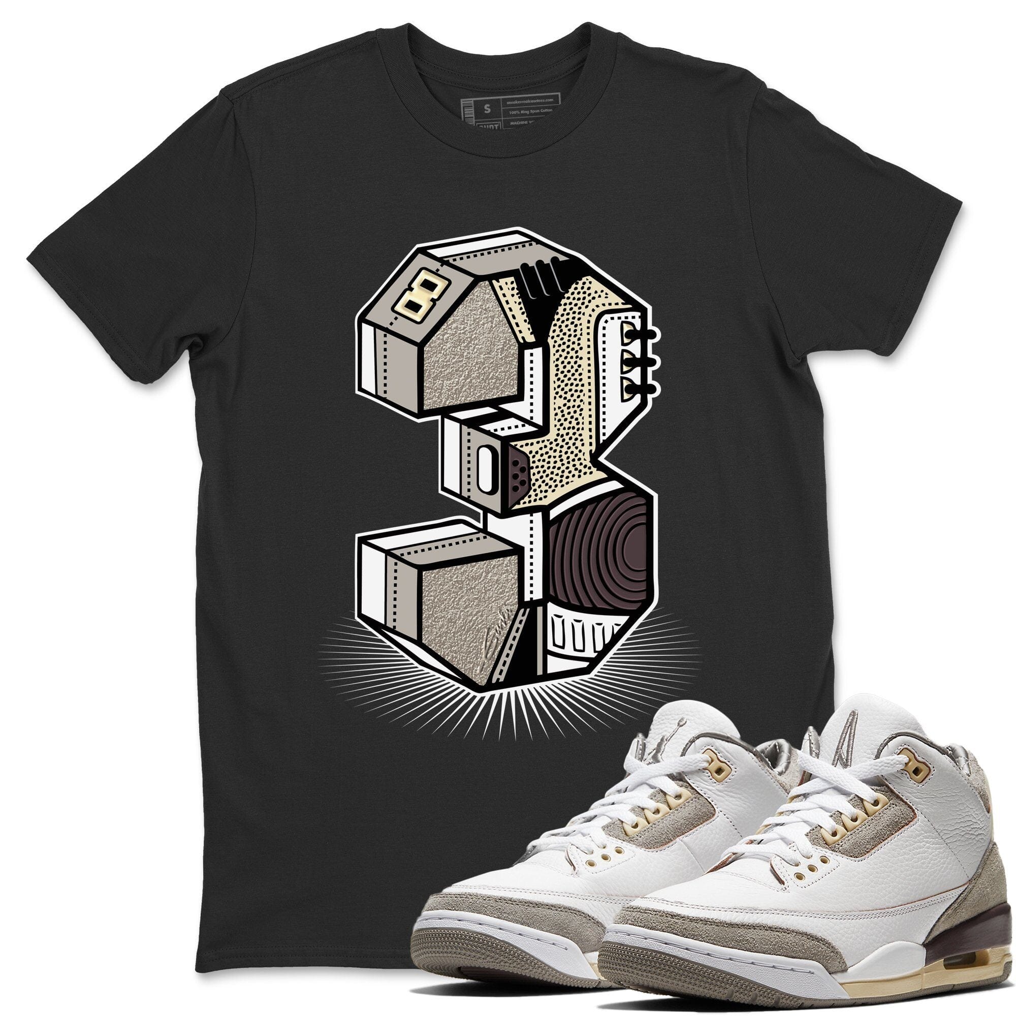 Jordan 3 A Ma Maniere Shirt To Match Jordans Three Statue Sneaker Tees Jordan 3 A Ma Maniere Drip Gear Zone Sneaker Matching Clothing Unisex Shirts