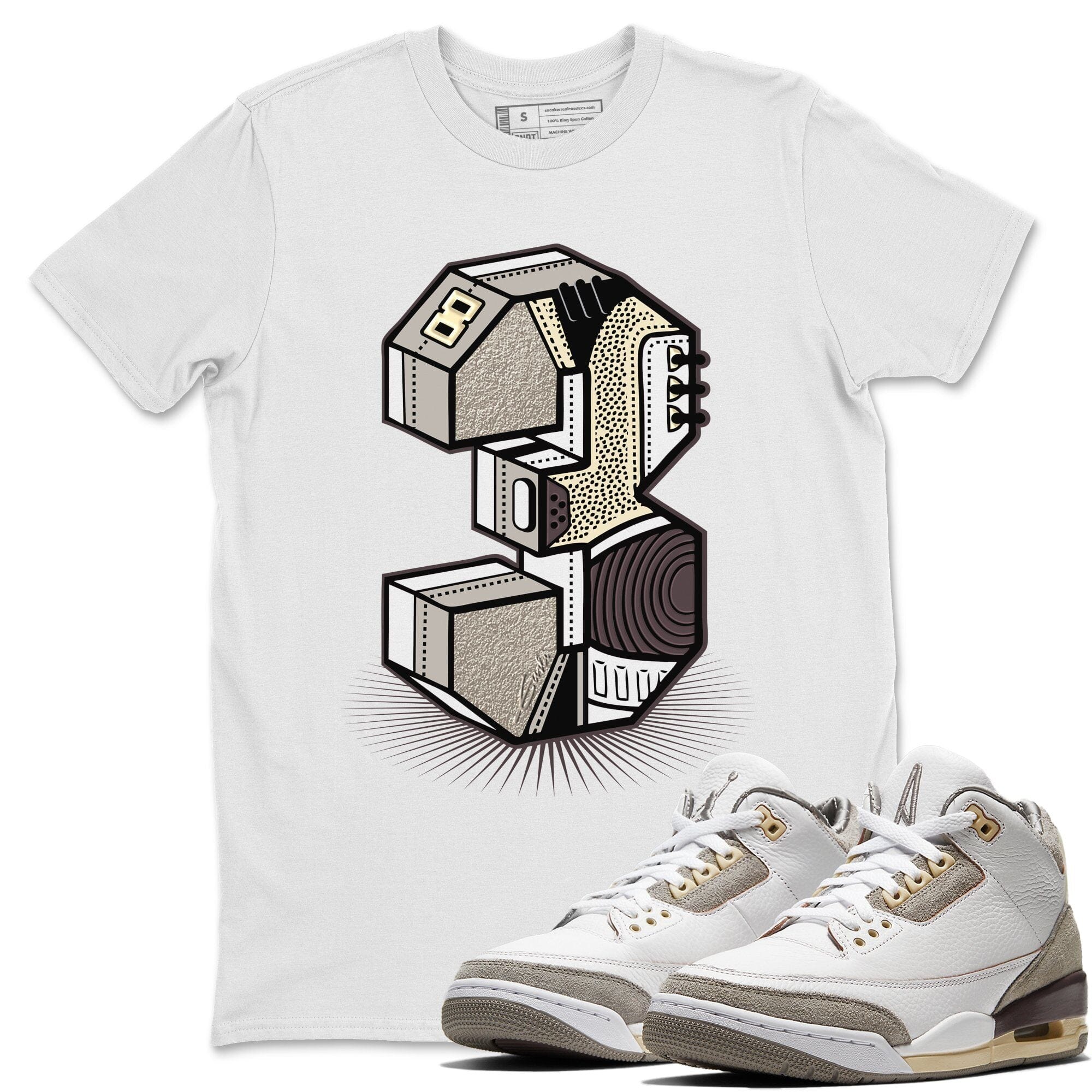 Jordan 3 A Ma Maniere Shirt To Match Jordans Three Statue Sneaker Tees Jordan 3 A Ma Maniere Drip Gear Zone Sneaker Matching Clothing Unisex Shirts