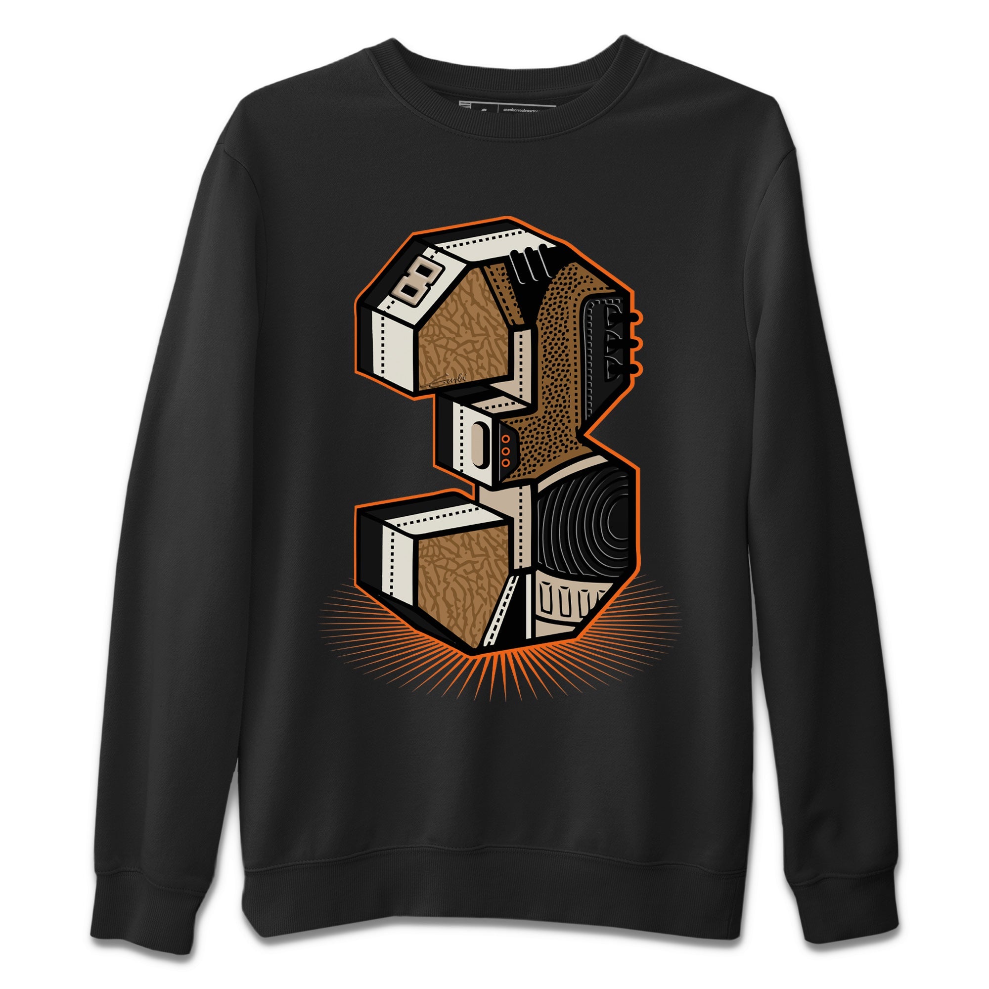 Jordan 3 Desert Elephant Sneaker Matching T-Shirt Three Statue Sneaker Tees Jordan 3 Desert Elephant Sneaker Release Tees Crew Neck Tees