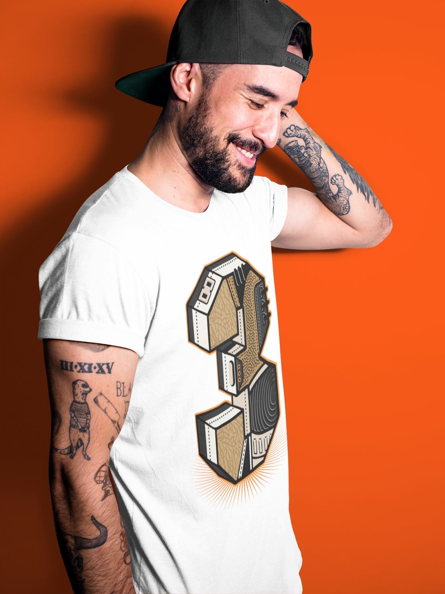 Jordan 3 Desert Elephant Sneaker Matching T-Shirt Three Statue Sneaker Tees Jordan 3 Desert Elephant Sneaker Release Tees Crew Neck Tees