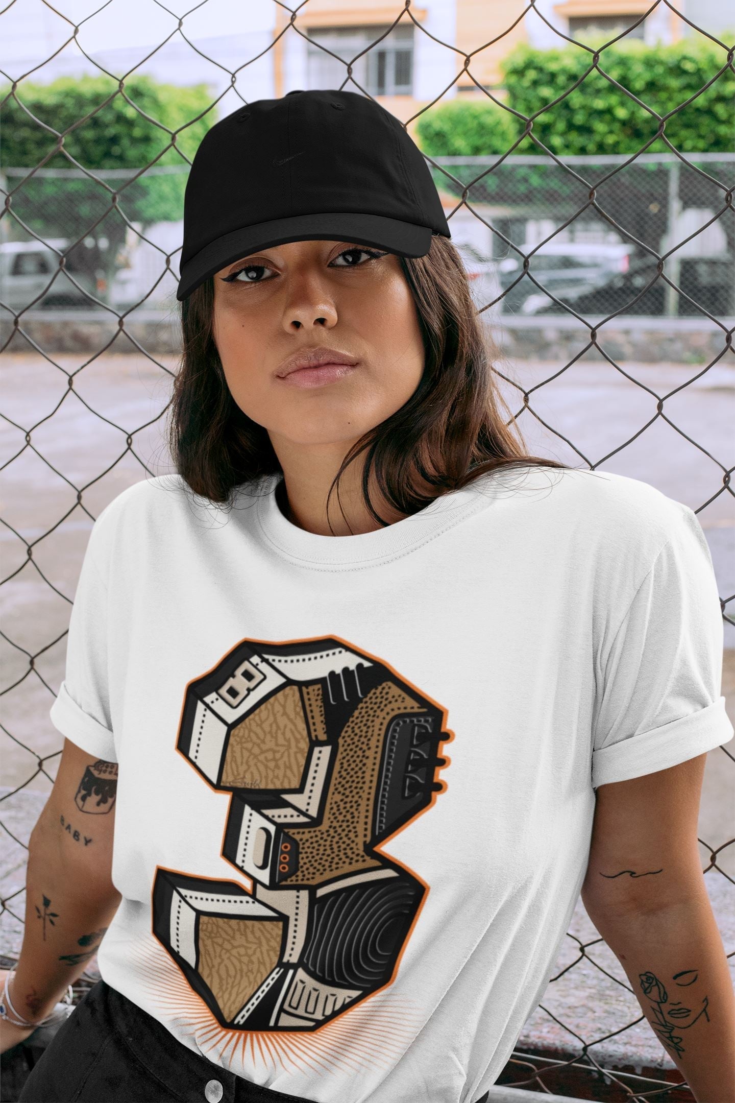 Jordan 3 Desert Elephant Sneaker Matching T-Shirt Three Statue Sneaker Tees Jordan 3 Desert Elephant Sneaker Release Tees Crew Neck Tees