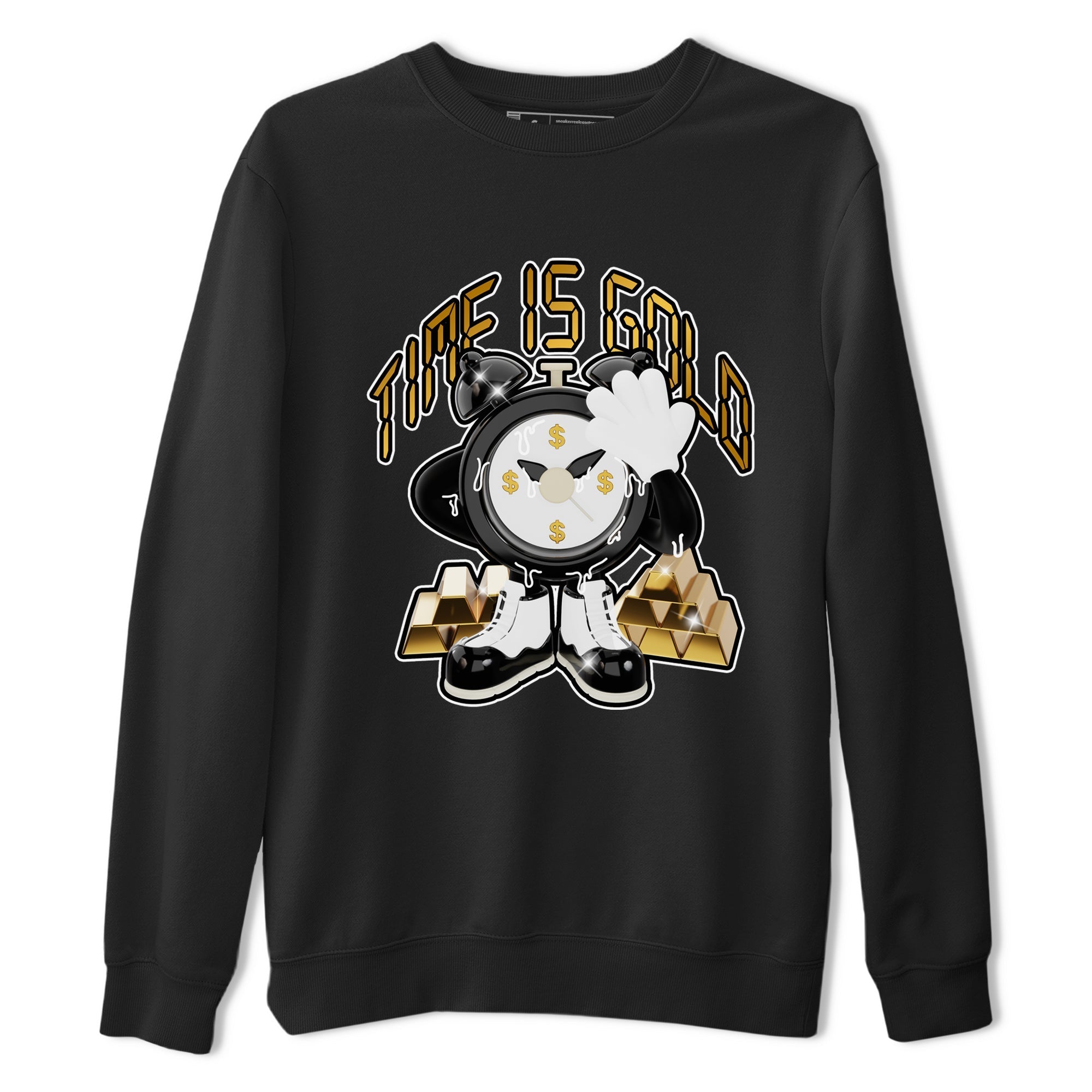 Air Jordan 11 Gratitude shirt to match jordans Time Is Gold sneaker tees AJ11 Gratitude Drip Gear Zone Unisex Black 2 T-Shirt