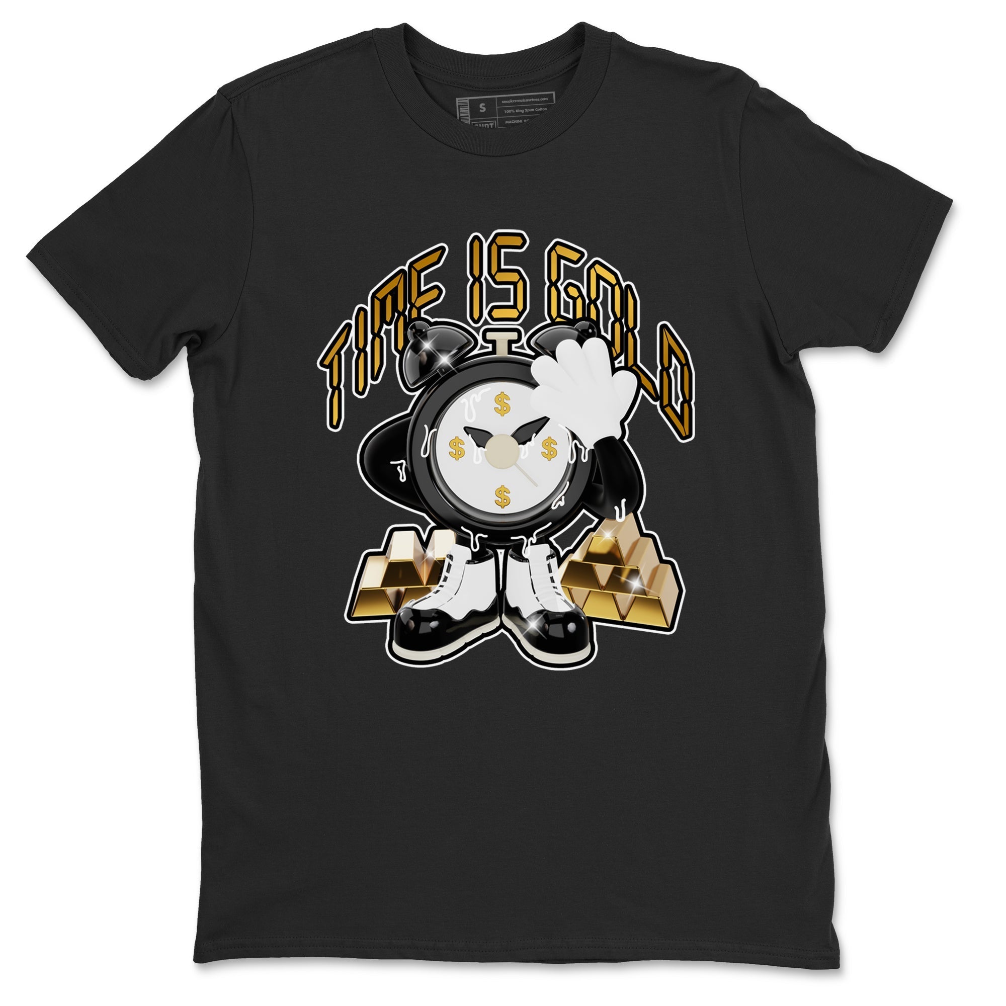 Air Jordan 11 Gratitude shirt to match jordans Time Is Gold sneaker tees AJ11 Gratitude Drip Gear Zone Unisex Black 2 T-Shirt