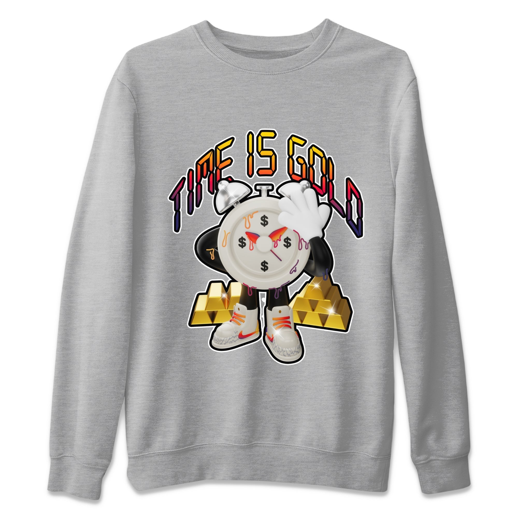 Air Jordan 3 J Balvin shirt to match jordans Time Is Gold Streetwear Sneaker Shirt AJ3 Balvin  Drip Gear Zone Sneaker Matching Clothing LGBTQ Gay Pride T-Shirt Unisex Heather Grey 2 T-Shirt