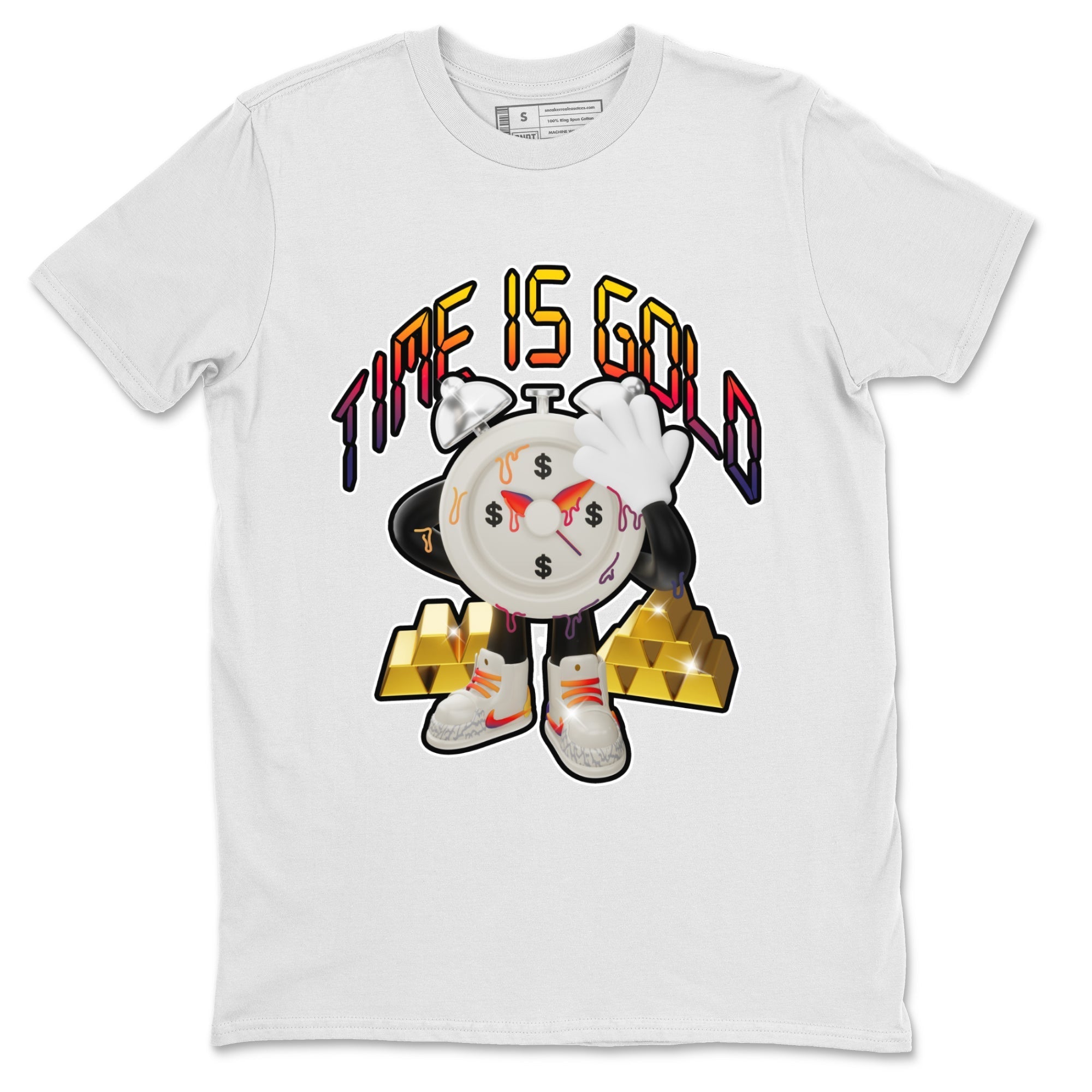 Air Jordan 3 J Balvin shirt to match jordans Time Is Gold Streetwear Sneaker Shirt AJ3 Balvin  Drip Gear Zone Sneaker Matching Clothing LGBTQ Gay Pride T-Shirt Unisex White 2 T-Shirt