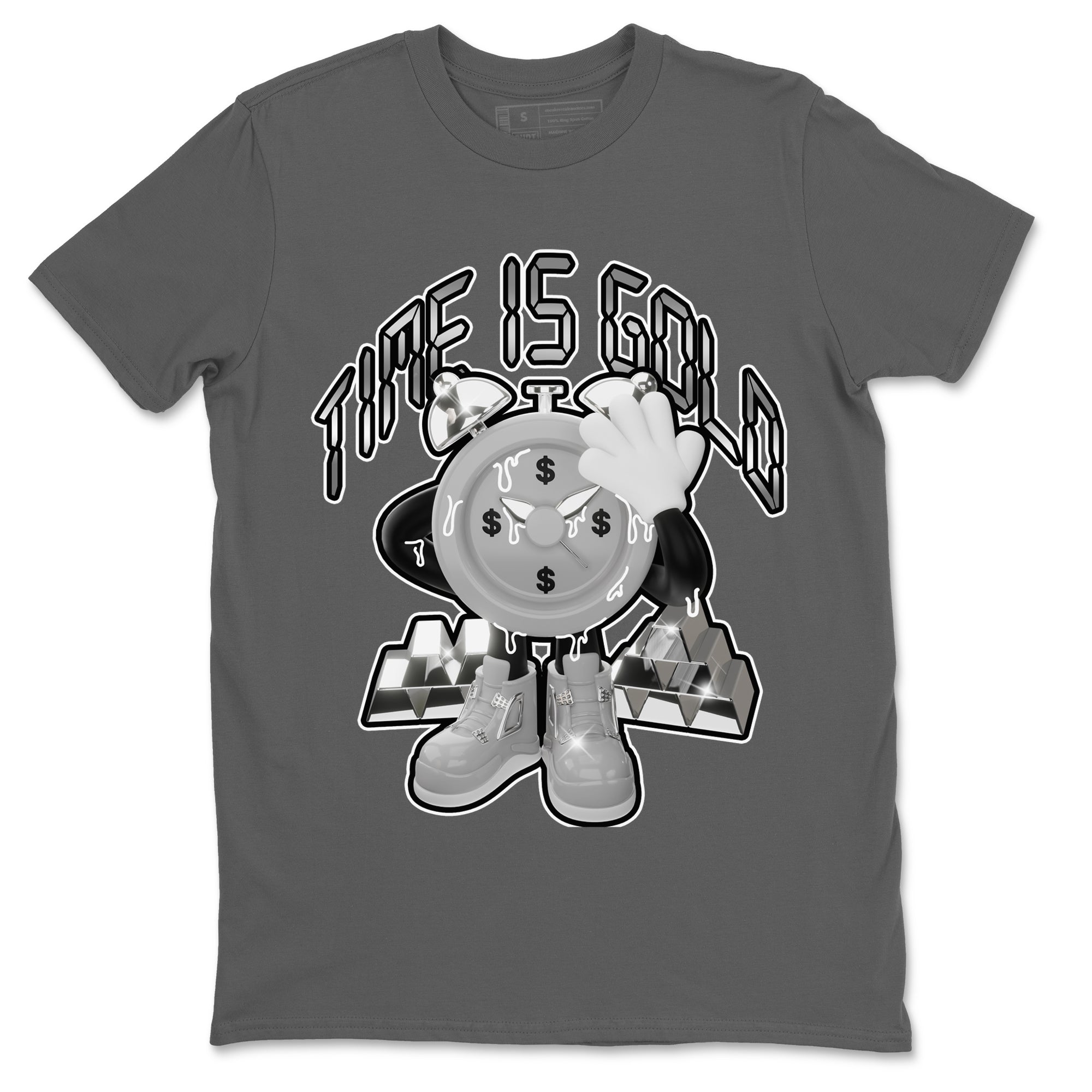 Air Jordan 4 Frozen Moments shirt to match jordans Time Is Gold Streetwear Sneaker Shirt AJ4 Frozen Moments Drip Gear Zone Sneaker Matching Clothing Unisex Cool Grey 2 T-Shirt