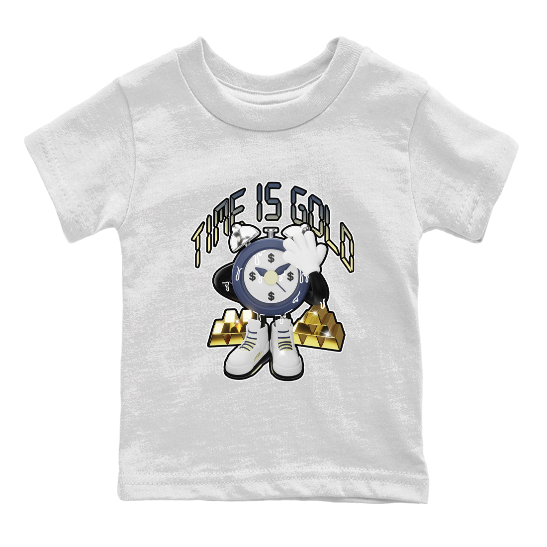 Air Jordan 5 A Ma Maniere x Photon Dust shirt to match jordans Time Is Gold sneaker tees Jordan 5 A Ma Maniere "Dawn" Drip Gear Zone Baby Toddler White 2 T-Shirt