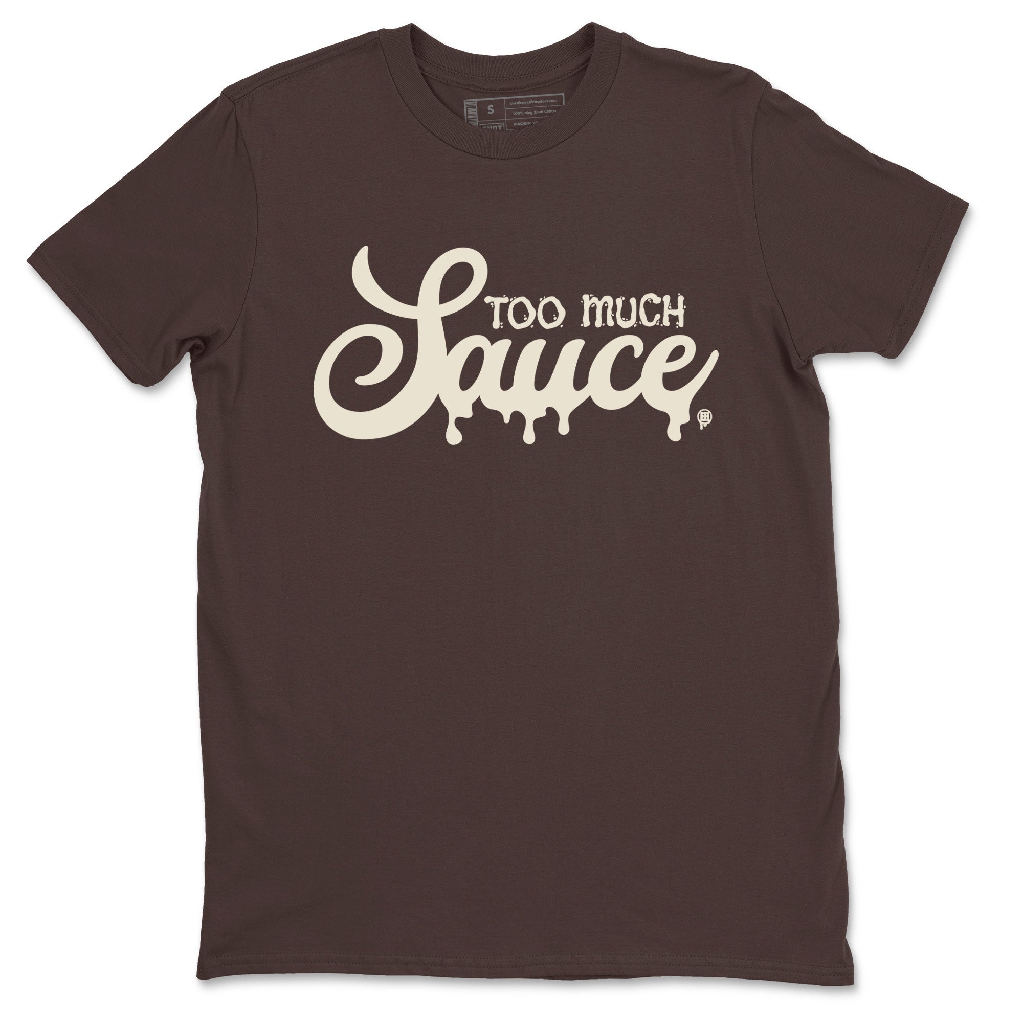 Dunk Low WMNS Cacao Wow sneaker shirt to match jordans Too Much Sauce sneaker tees Dunk Cacao Wow Drip Gear Zone Crew Neck Unisex Cotton Sneaker T-Shirt Dark Chocolate 2 T-Shirt