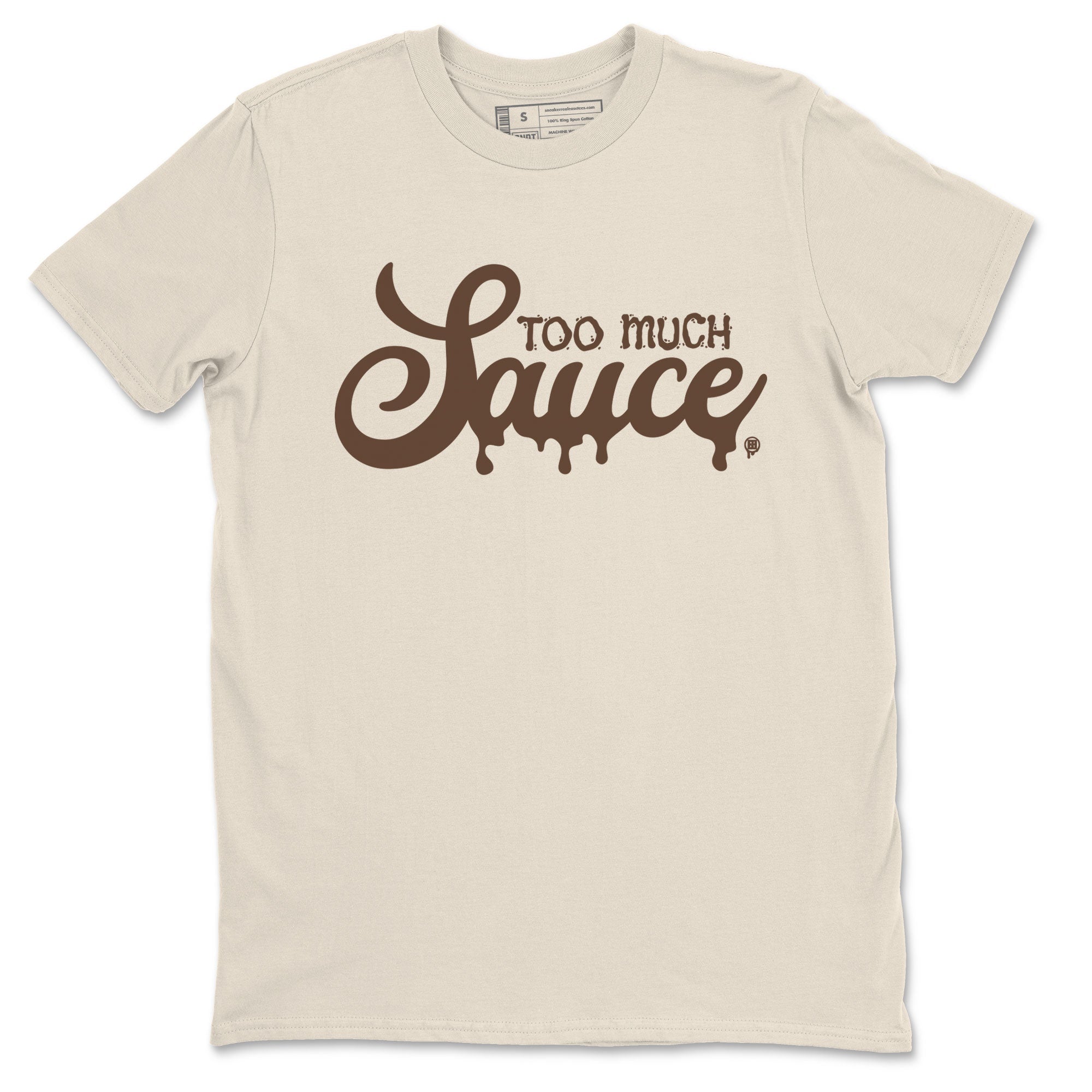 Dunk Low WMNS Cacao Wow sneaker shirt to match jordans Too Much Sauce sneaker tees Dunk Cacao Wow Drip Gear Zone Crew Neck Unisex Cotton Sneaker T-Shirt Natural 2 T-Shirt
