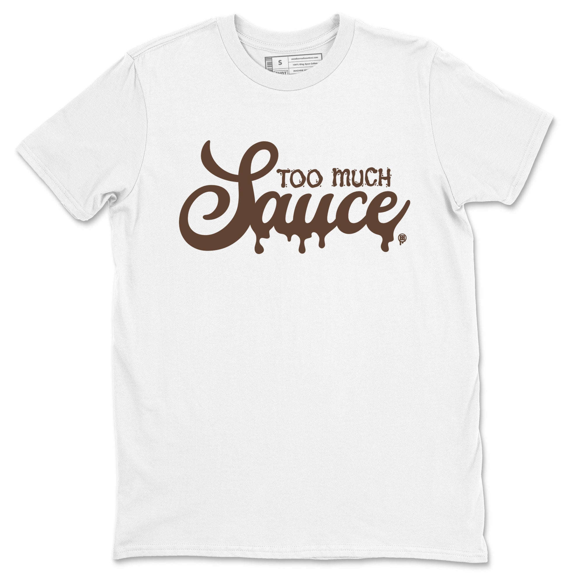 Dunk Low WMNS Cacao Wow sneaker shirt to match jordans Too Much Sauce sneaker tees Dunk Cacao Wow Drip Gear Zone Crew Neck Unisex Cotton Sneaker T-Shirt White 2 T-Shirt