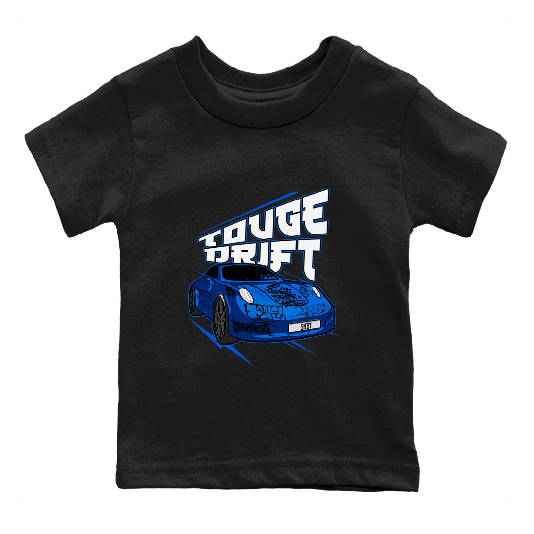 Air Jordan 1 Royal Imagined shirt to match jordans Touge Drift sneaker tees AJ1 Royal Imagined SNRT Sneaker Release Tees Baby Toddler Black 2 T-Shirt