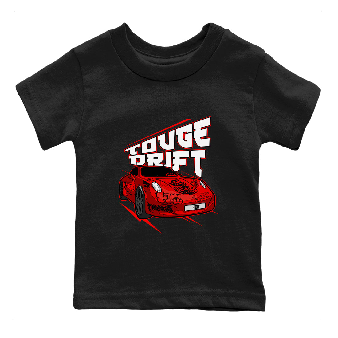 Air Jordan 12 Cherry shirt to match jordans Touge Drift sneaker tees AJ12 Cherry SNRT Sneaker Release Tees Baby Toddler Black 2 T-Shirt